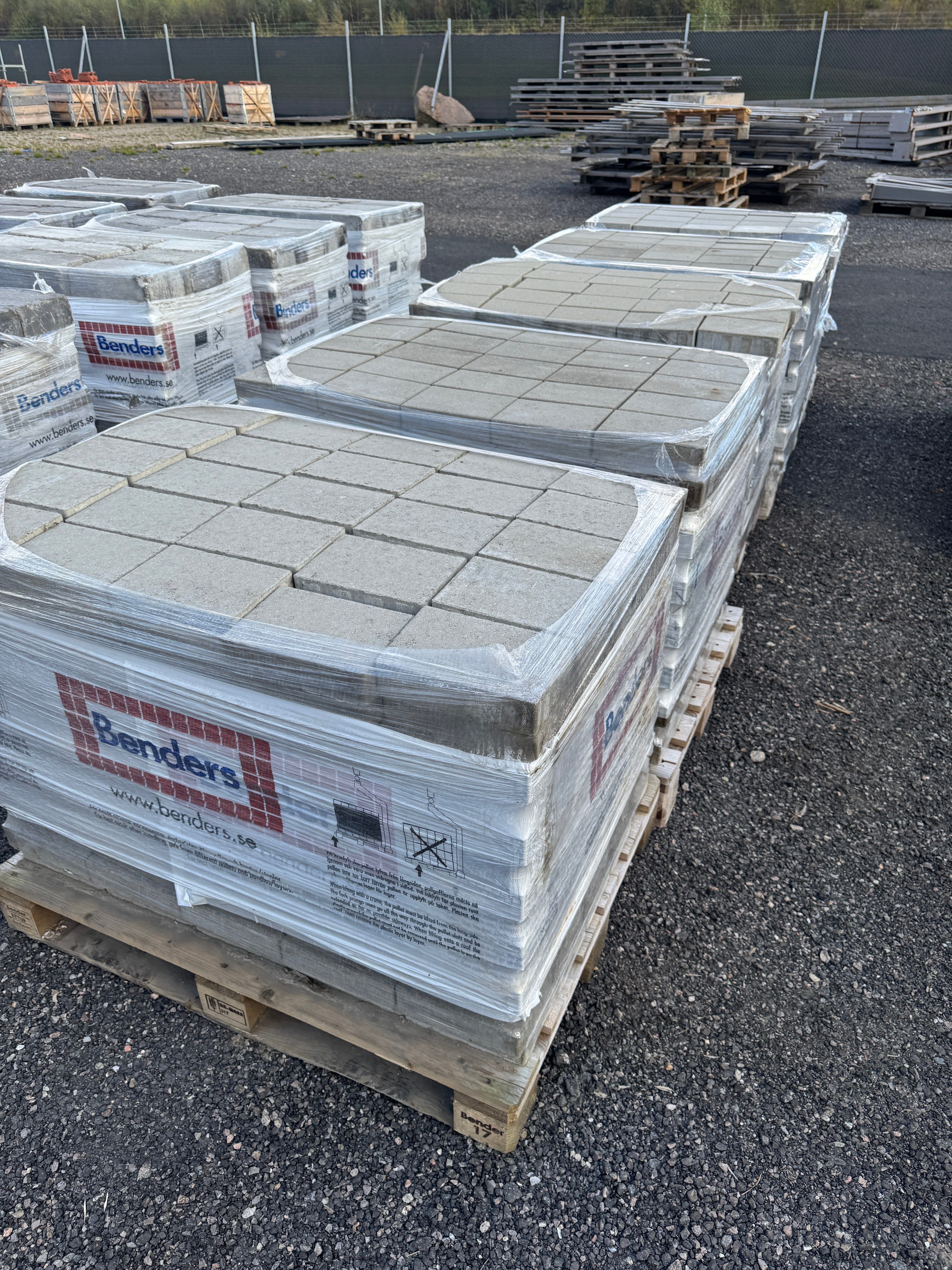 Marksten Metro 210x140x50mm – 5 pall (totalt 1745 st, Grå)