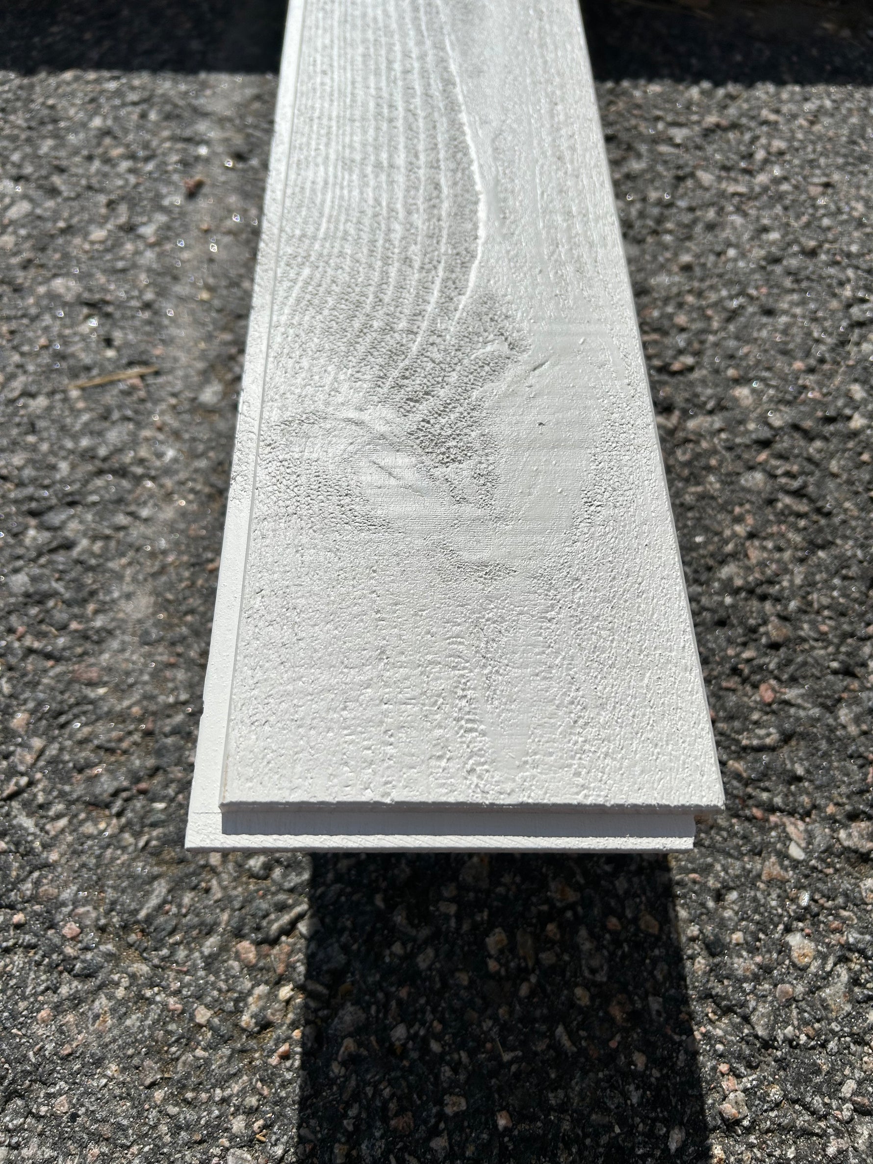 Parti Finsågad Slätspont 15x120mm 3,60m- 9 paket Furu Vit Grundmålad