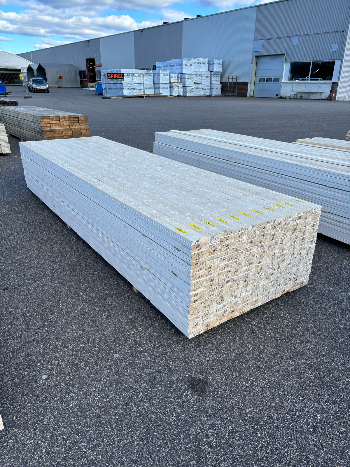 Paket Finsågade Brädor 22x95mm 3,60m 286st Vit Mellanstruken