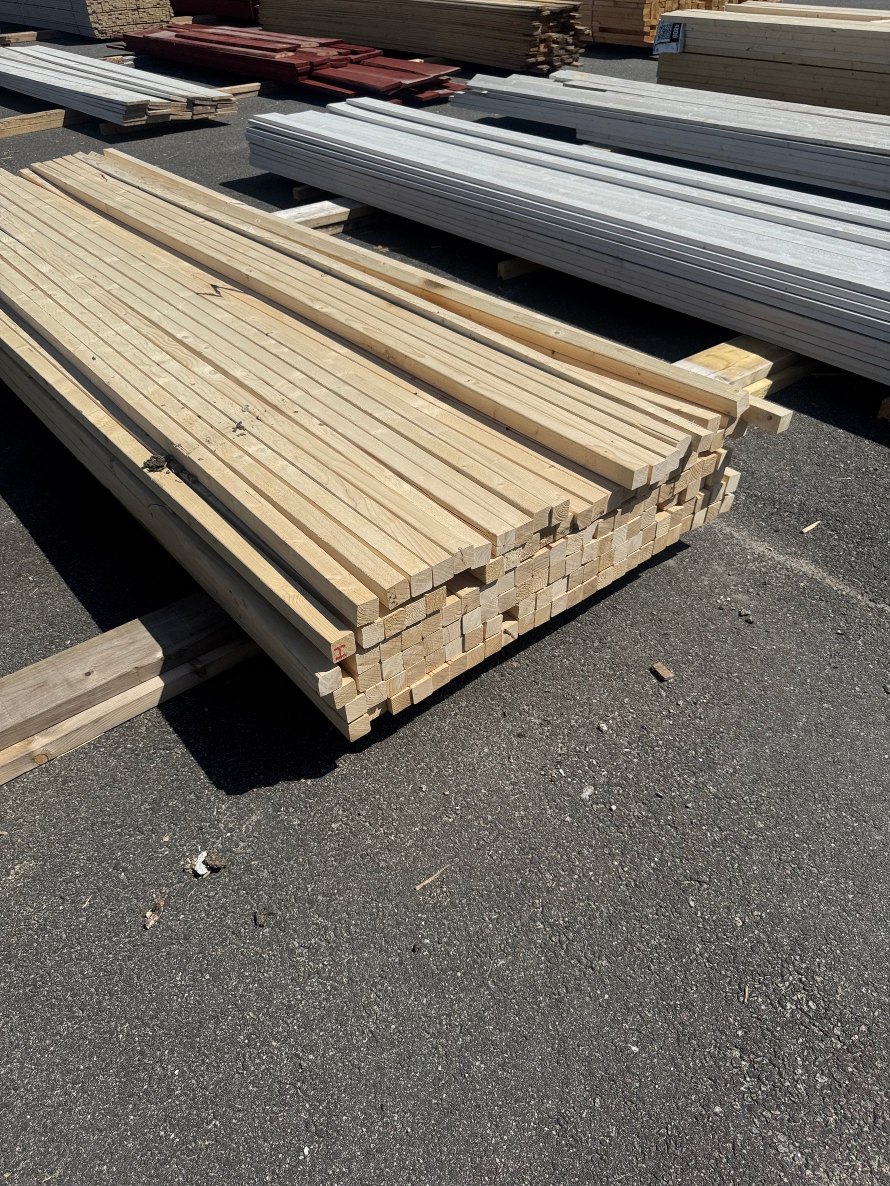 Paket Reglar 45x45 mm, 135 st 3,59 m