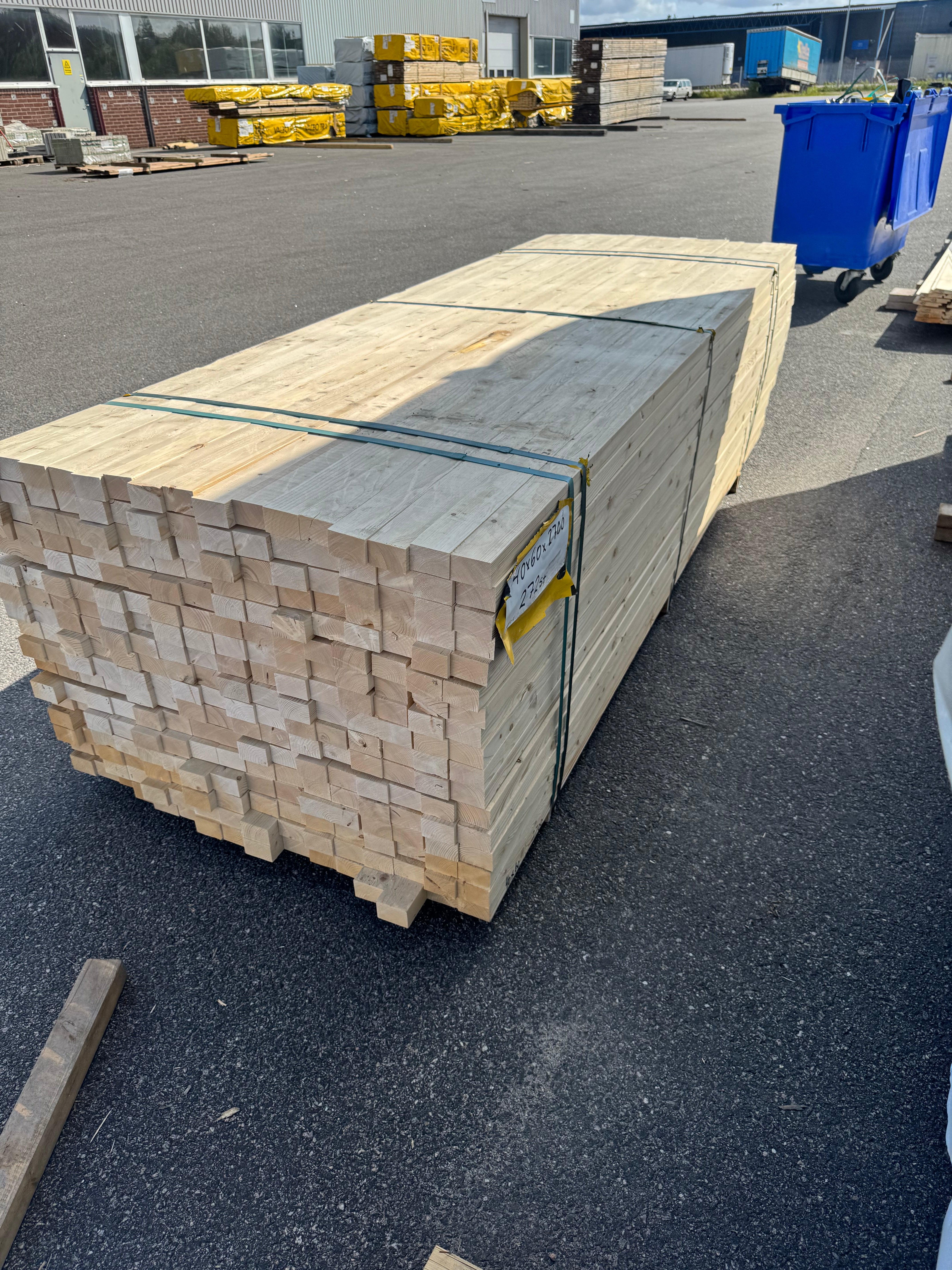 Paket Reglar 40x60 – 272st (2.70 m) – Obehandlad