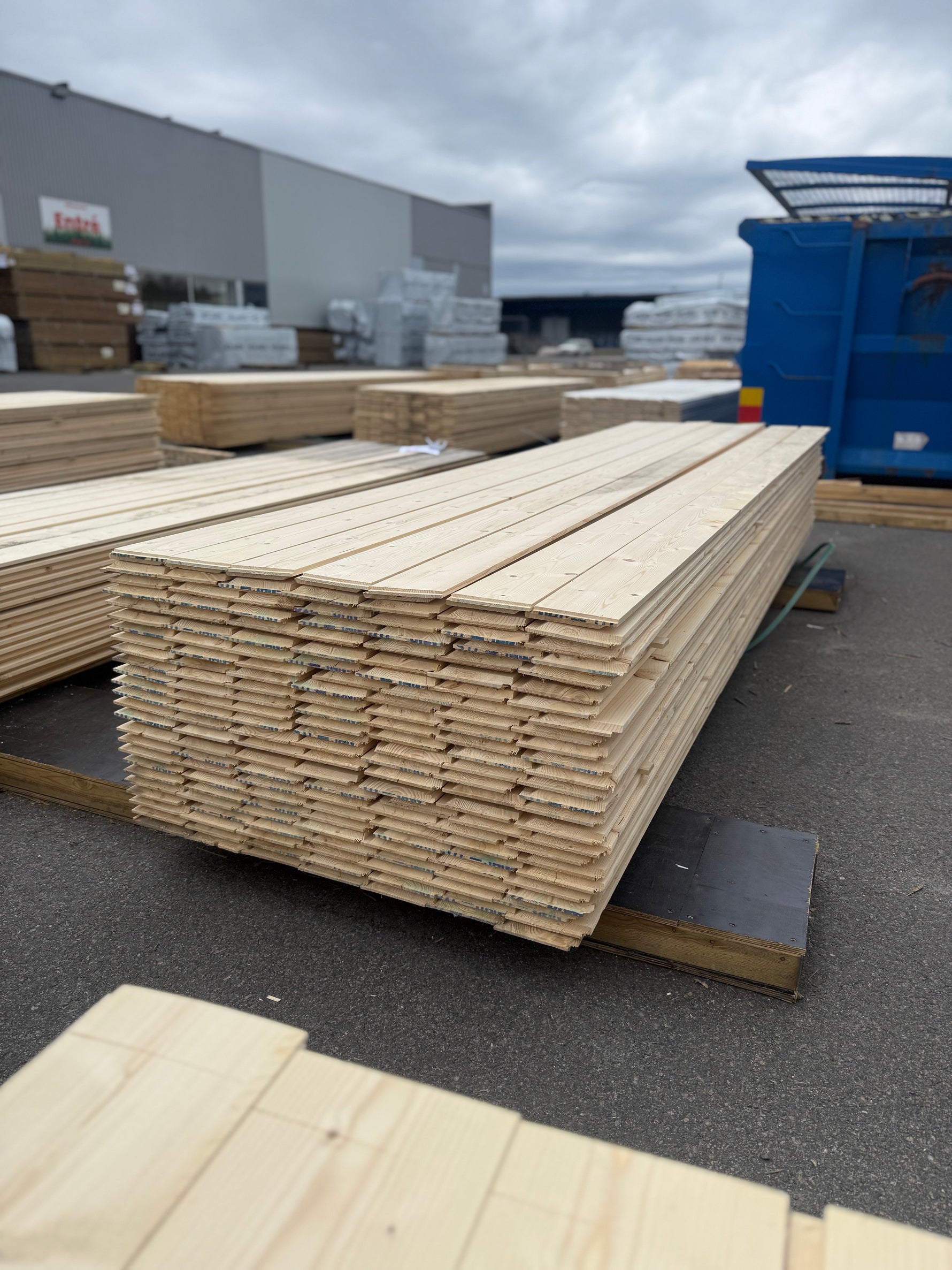 Paket Ytterpanel Enkelfas fals 22x145mm 3.60m- 175st (Obehandlad)
