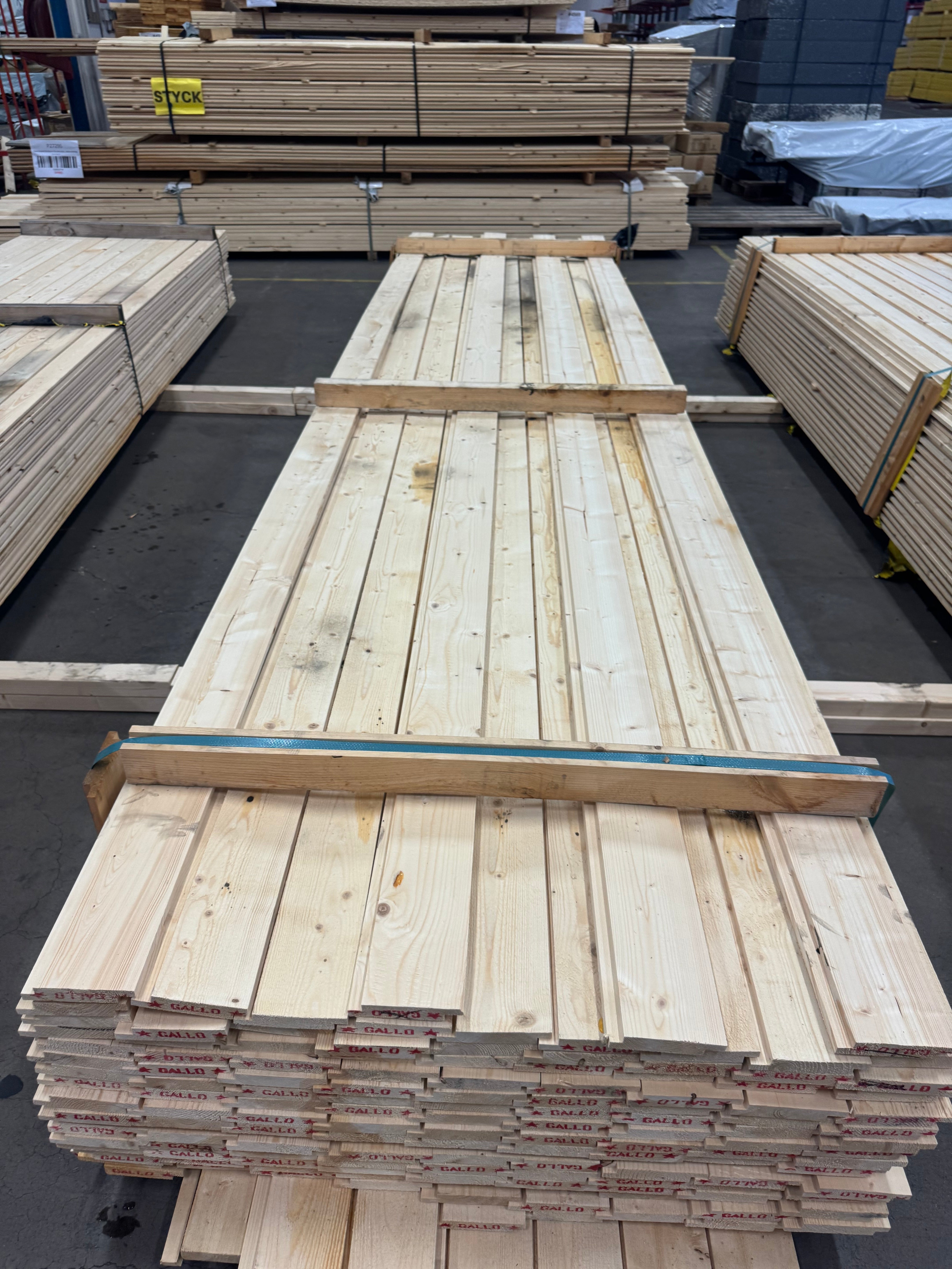 Paket Ytterpanel 22x120mm 149st 4.20m