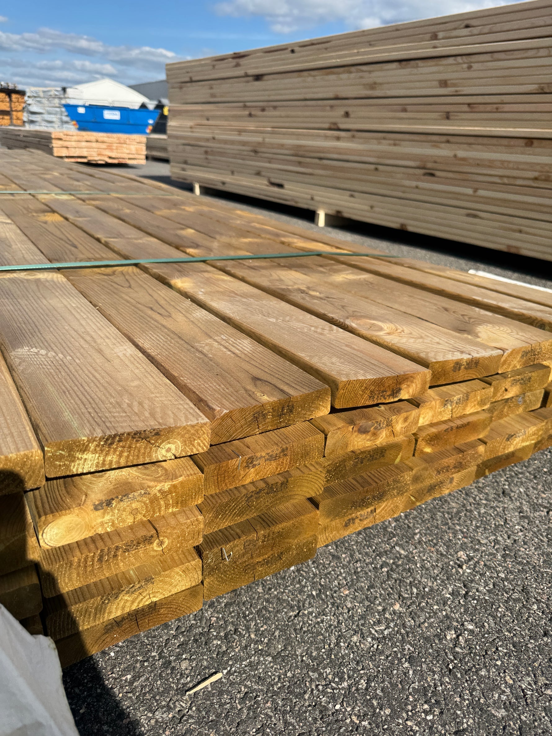 Paket Tryckimpregnerad Trall 28x120 – 45st – 4.80 m – NTR AB – B - Sortering