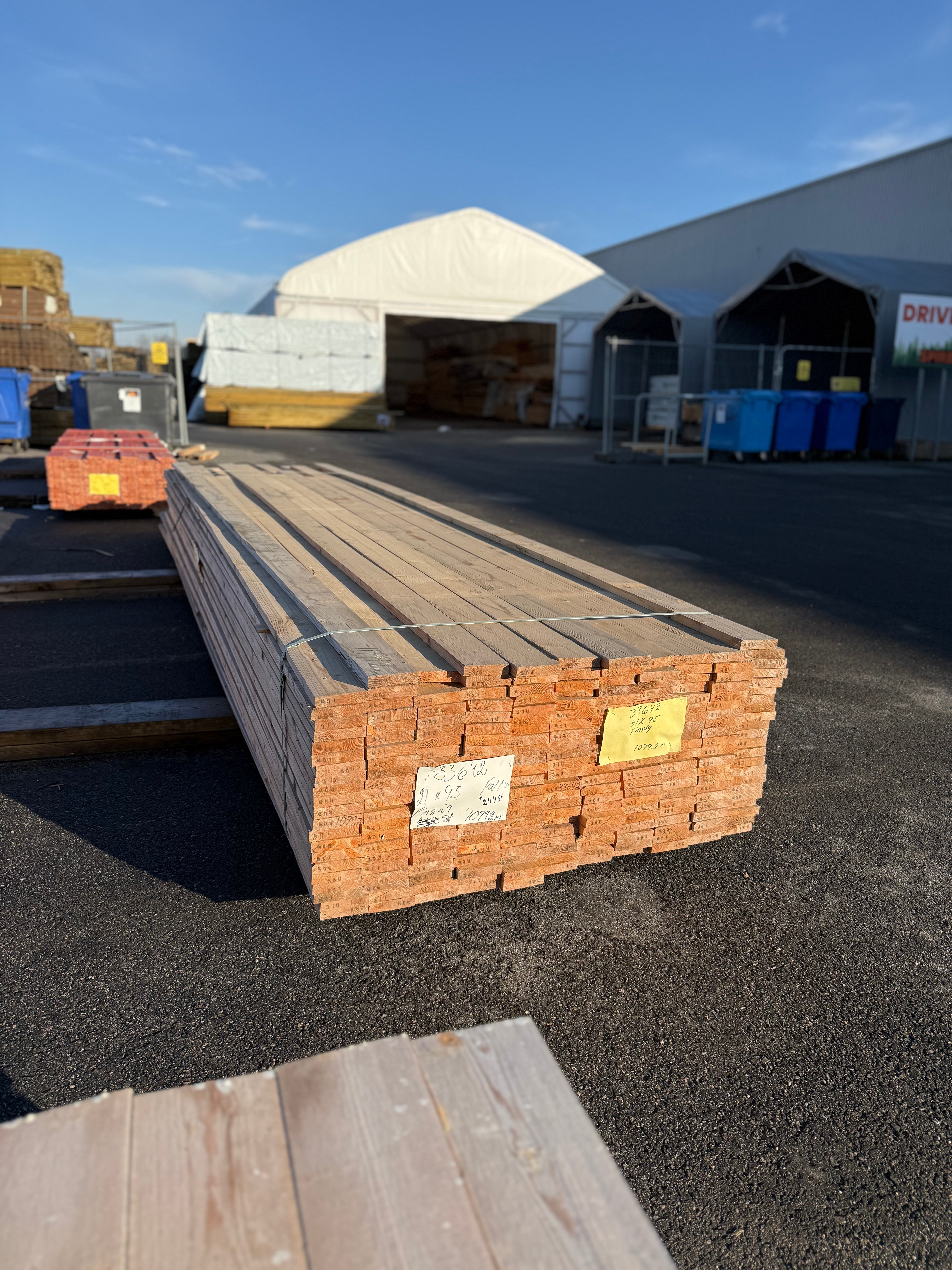 Paket Finsågad Panel 21x95mm – 236 st (Gran, 3,10–5,40 m)