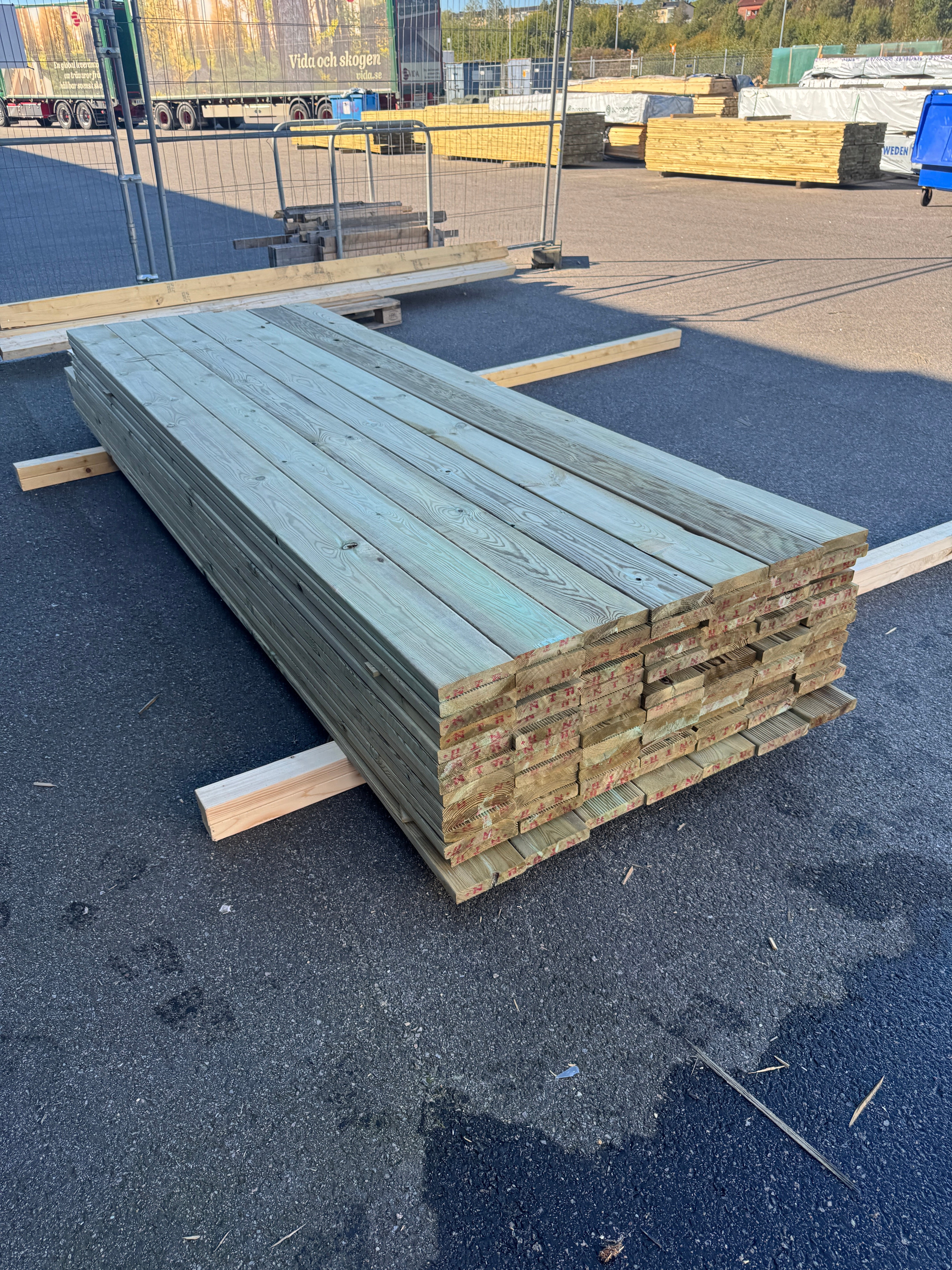 Paket Rillad Trall 28x145mm – 91 st (3,00–3,30 m, furu, NTR AB, B-sort)