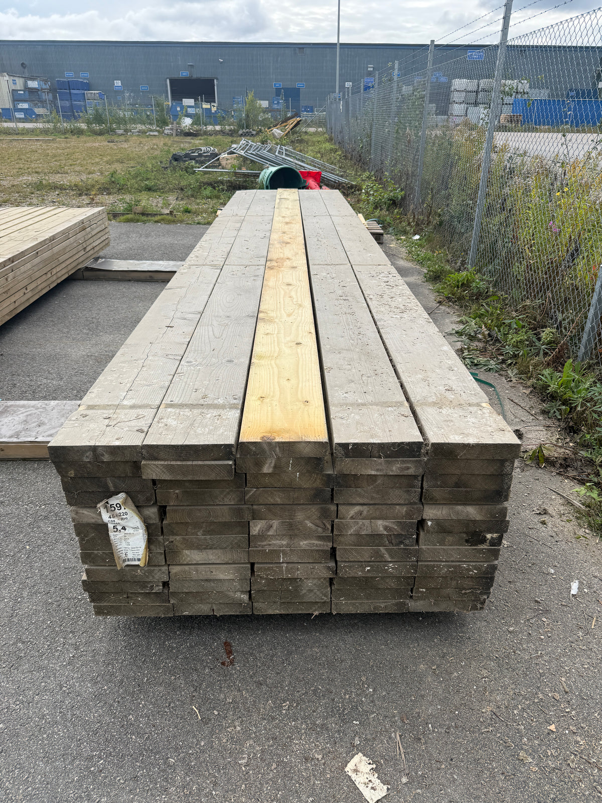 Paket Tryckimpregnerade Reglar 45x220mm 5,40m 60st Gran (Dålig impregnering)