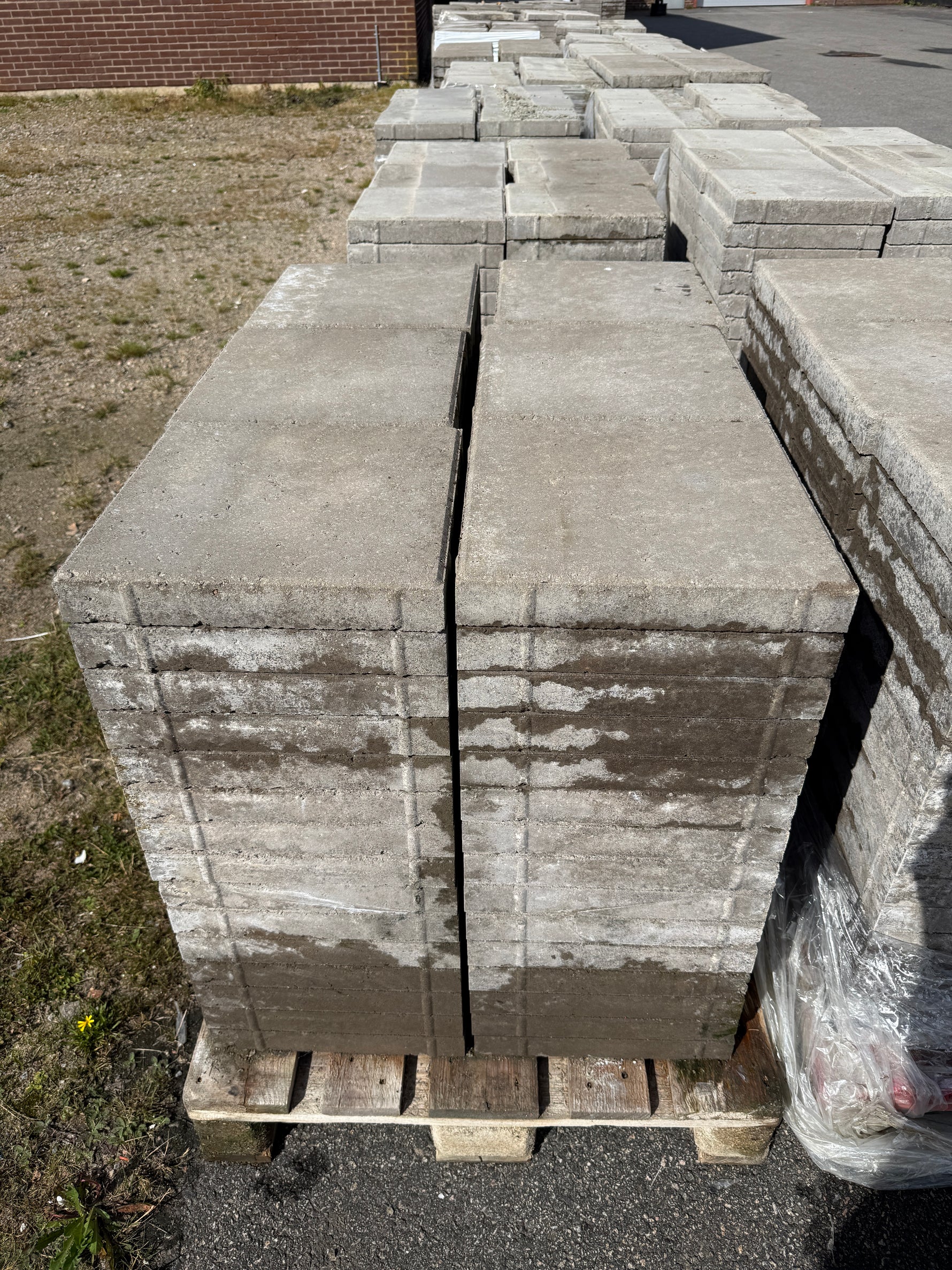 Marksten S:t Eriks 50x350x350 mm – Slät Grå