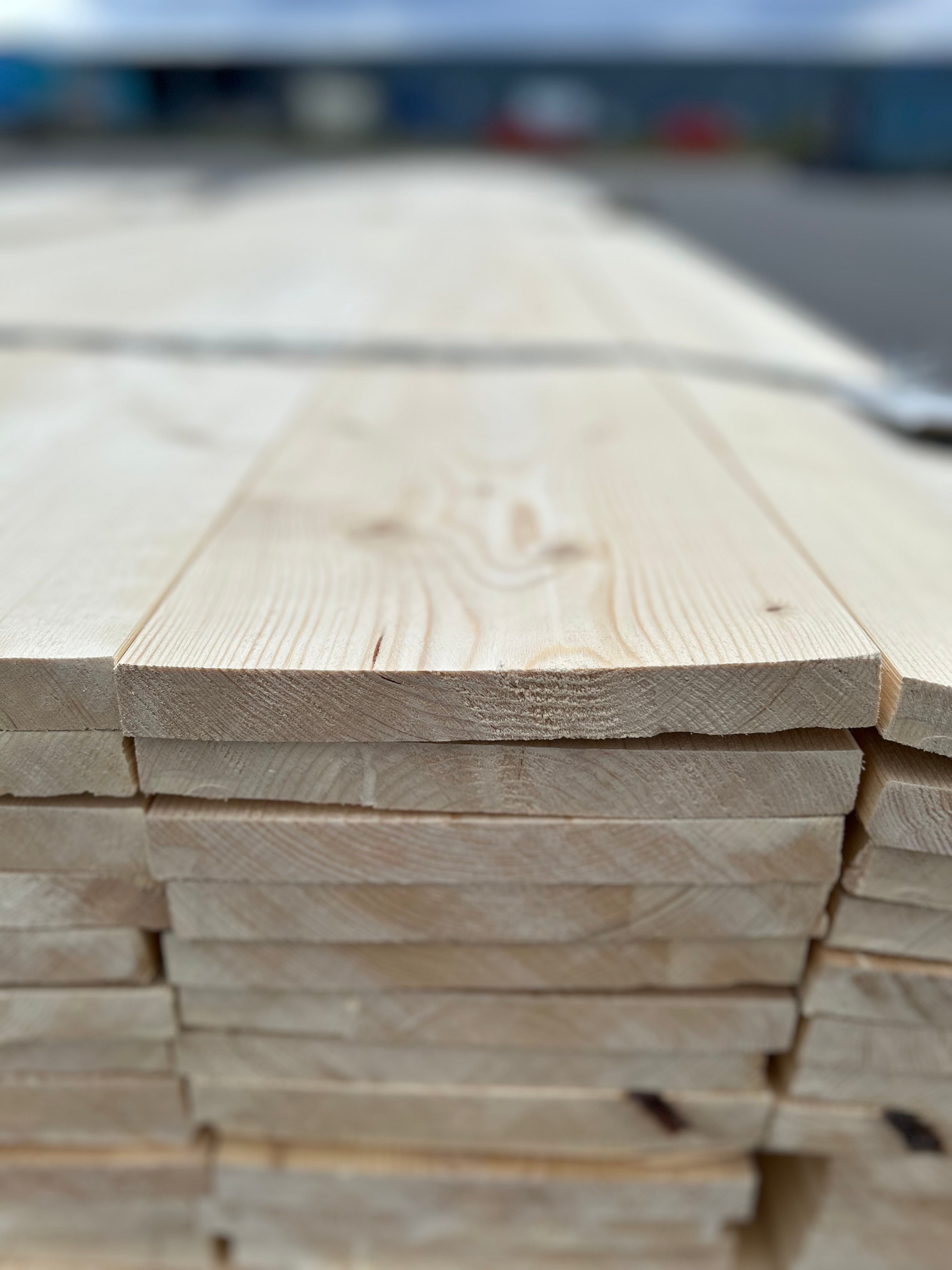 Paket Finsågad Panel 22x195mm 130st 5.40m – Andra sortering