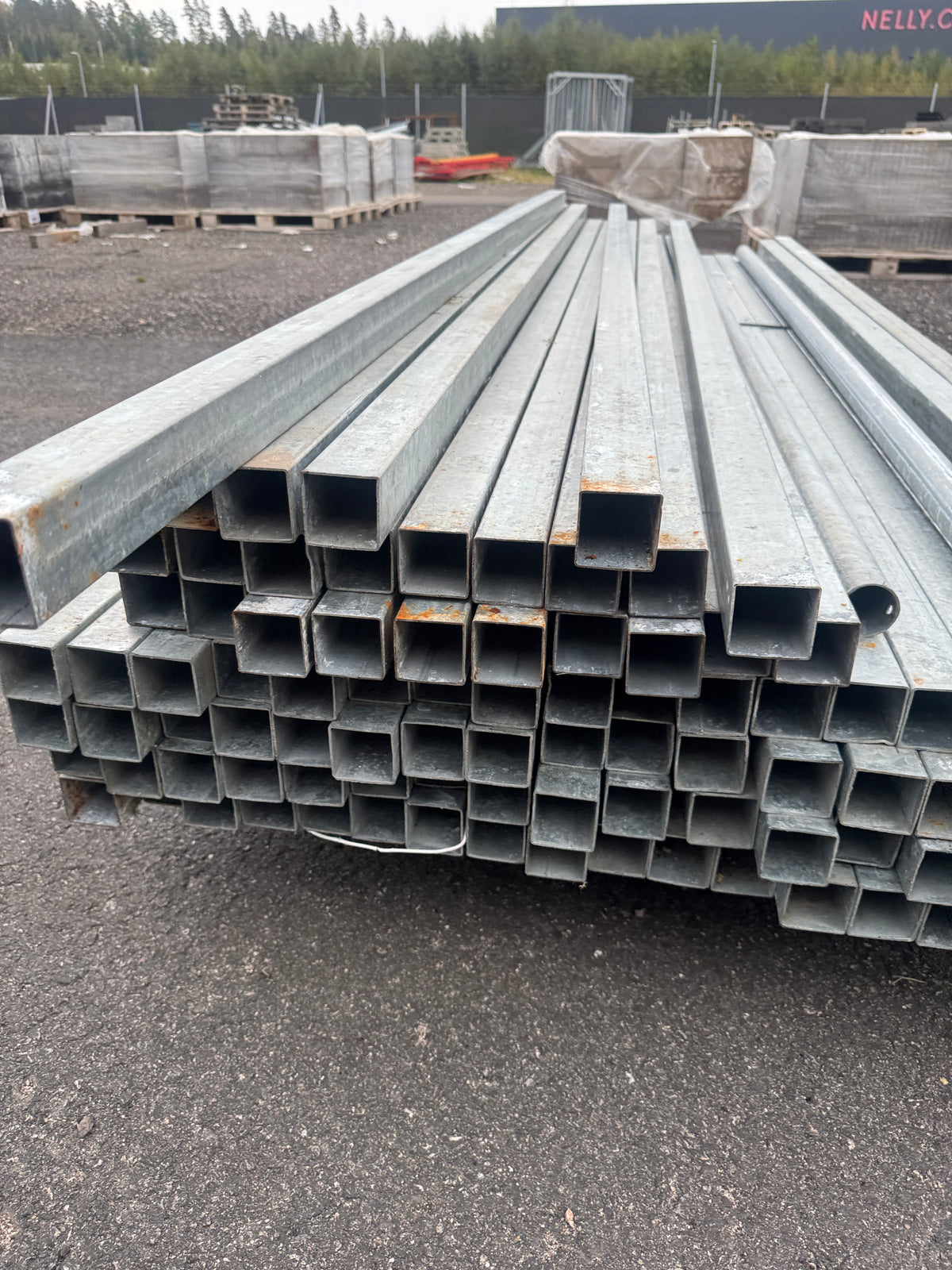 Pall Galvade Stängselstolpar 50x50mm – 2,76m – ca 80st