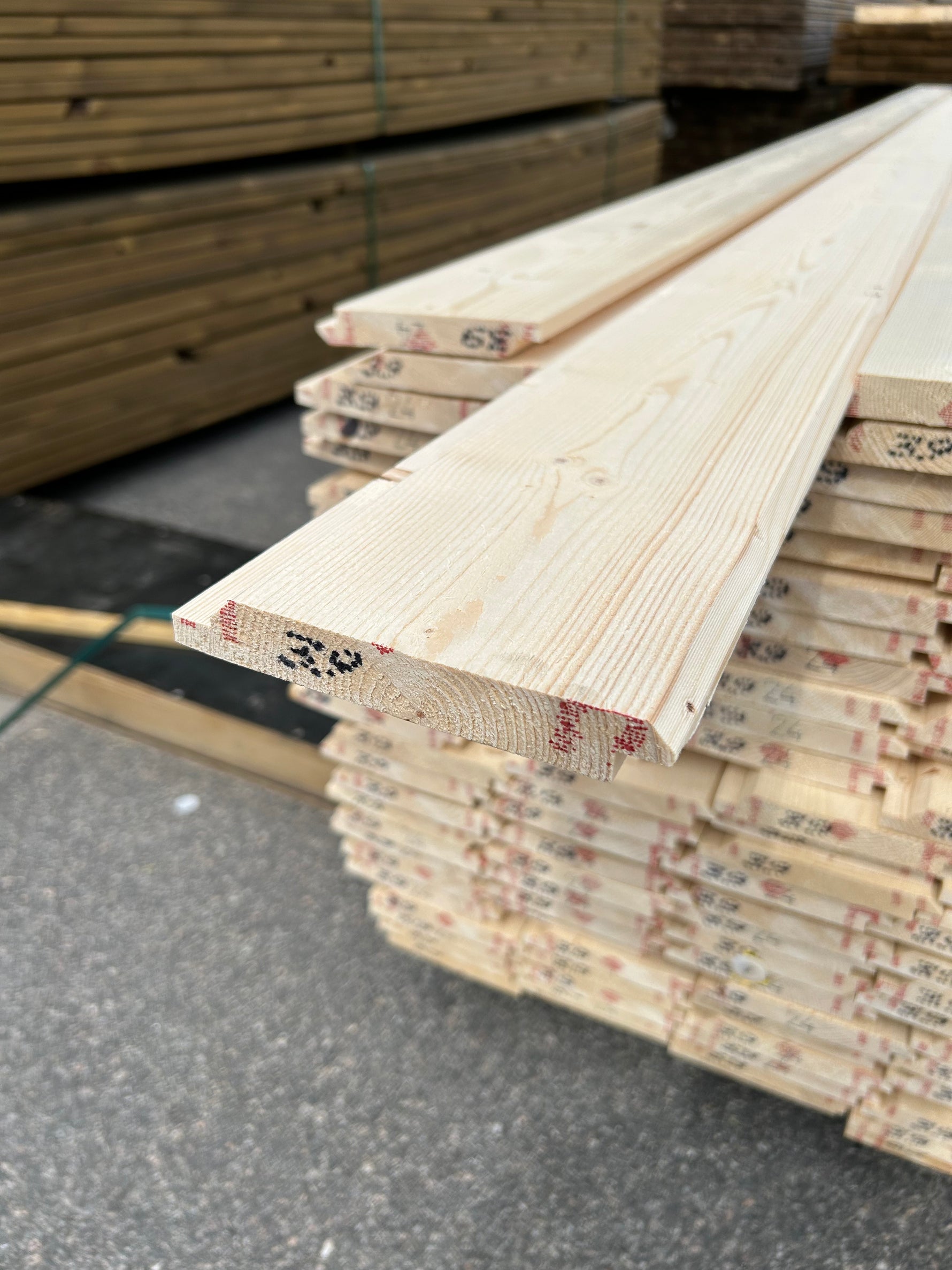 Paket Dubbelfas Halvspont 22x145mm 3,90m 175 st Obehandlade