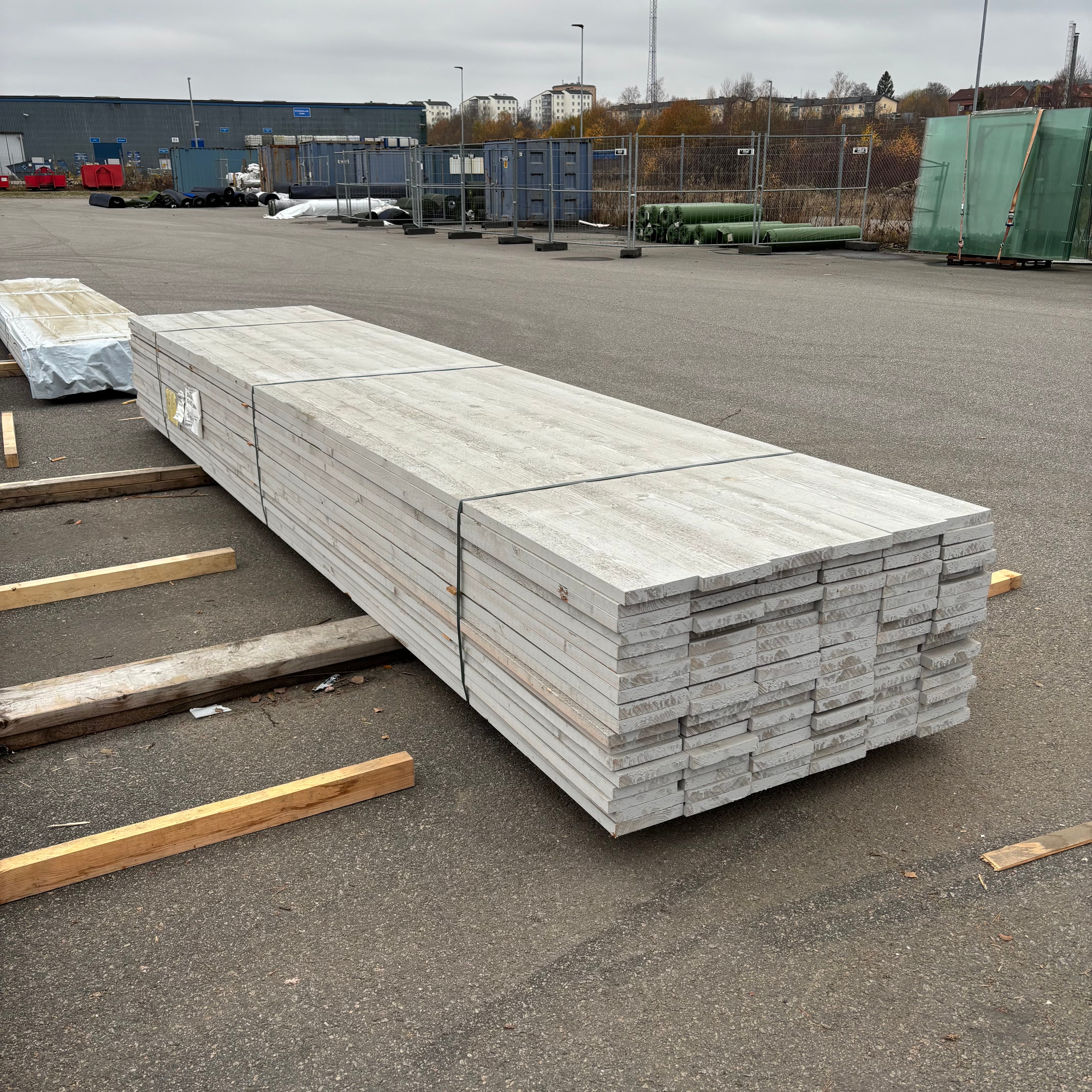 Paket Ytterpanel Finsågad 28x170mm – 108 st (4,80 m, Grå NCS S3000-N)