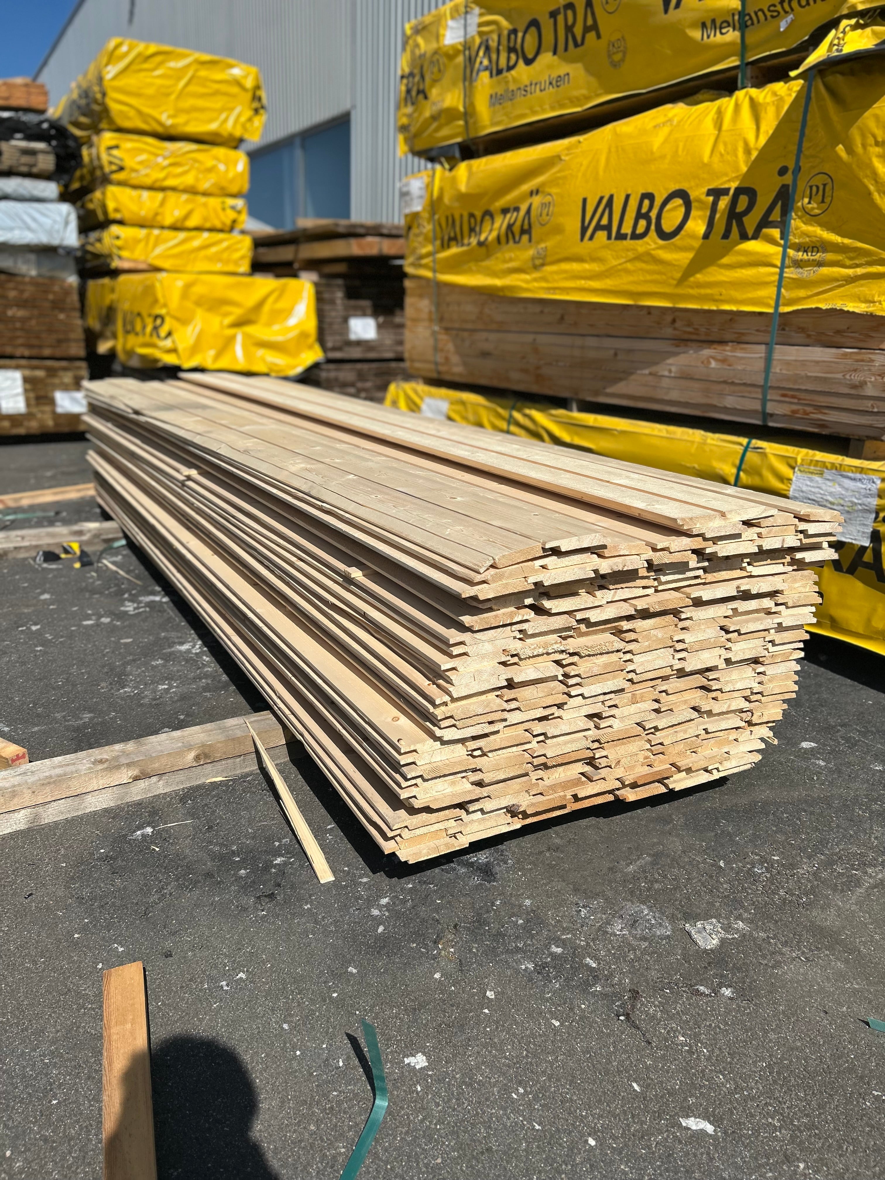 Paket Ytterpanel 22x145 175st 3.60m obehandlad