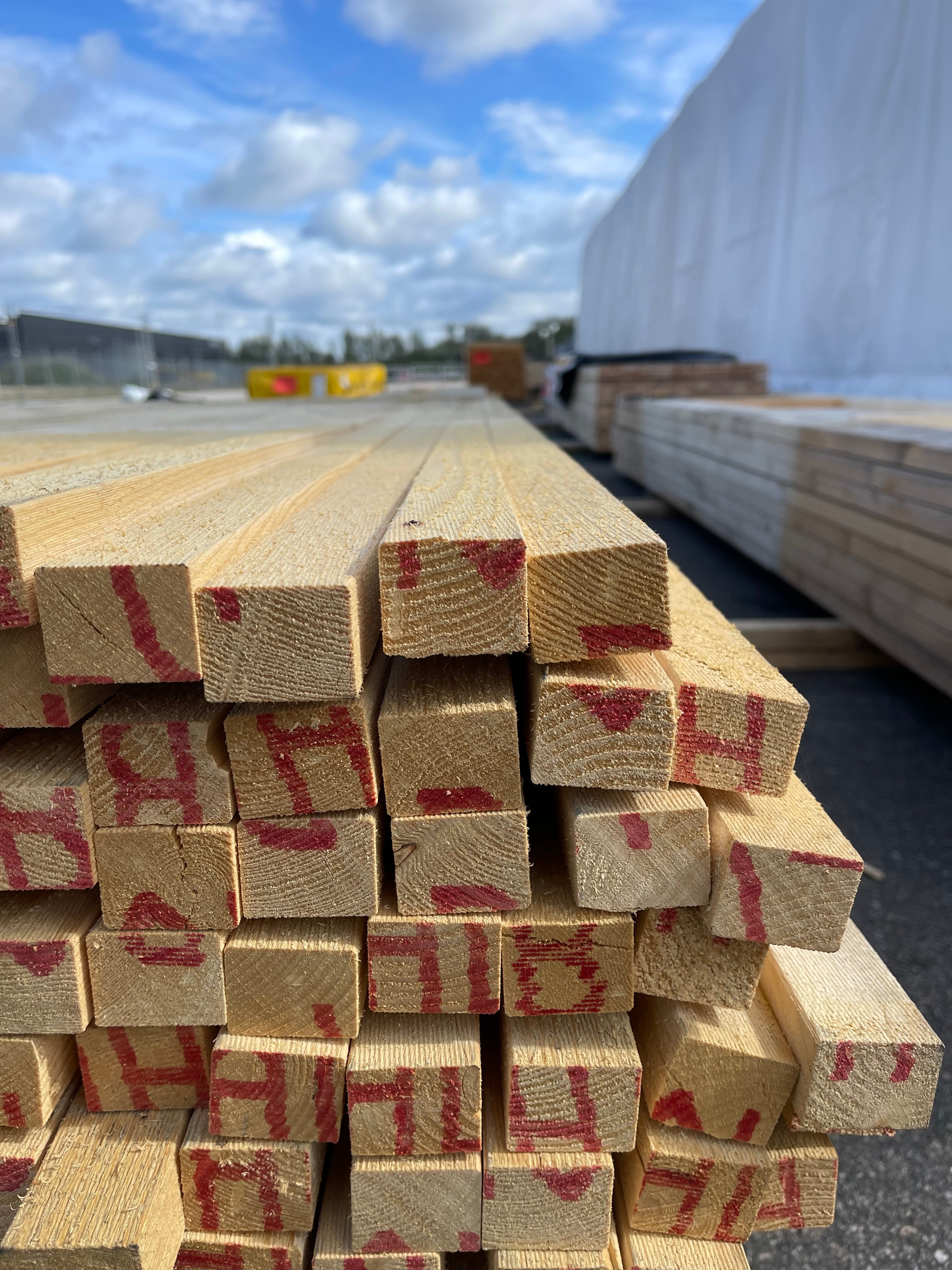 Paket Läkt 30x38 mm – 5,40 m – 256 st – Gran Ohyvlad
