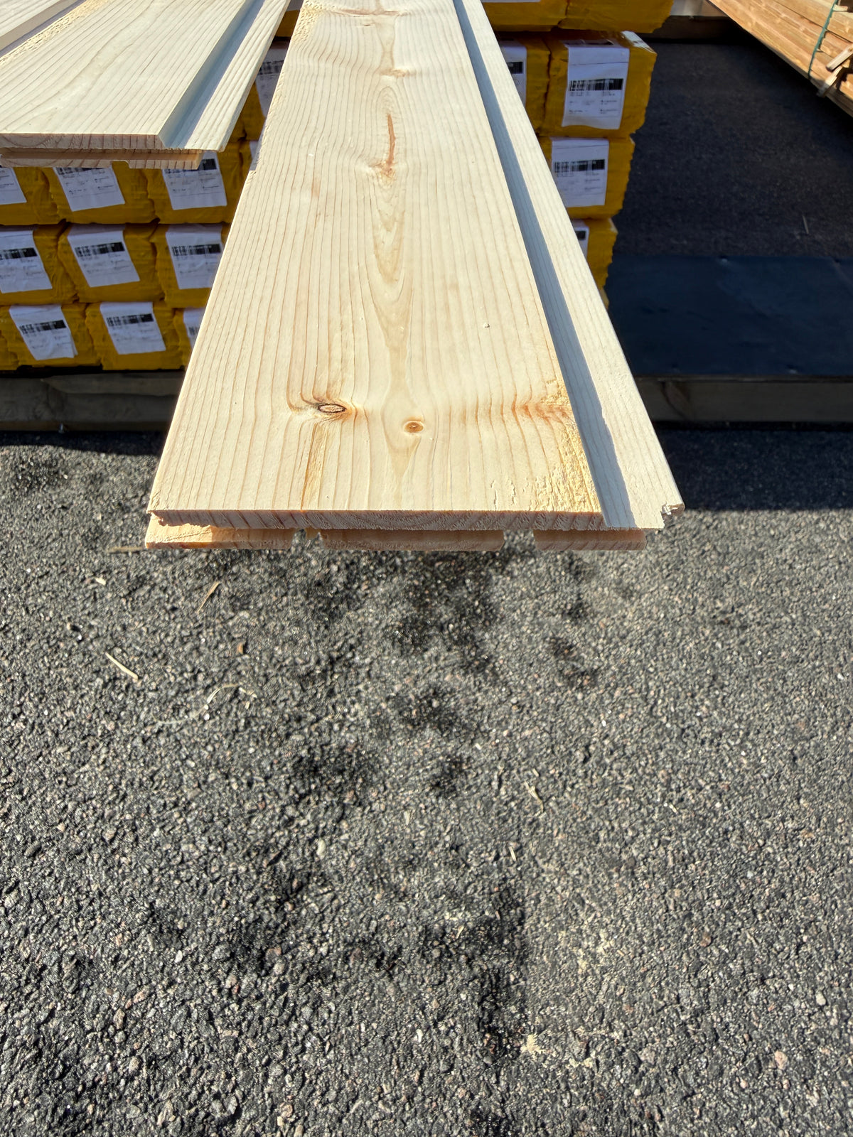 Parti Spårpanel 13x120mm 3,58m Furu – 141,7 kvm