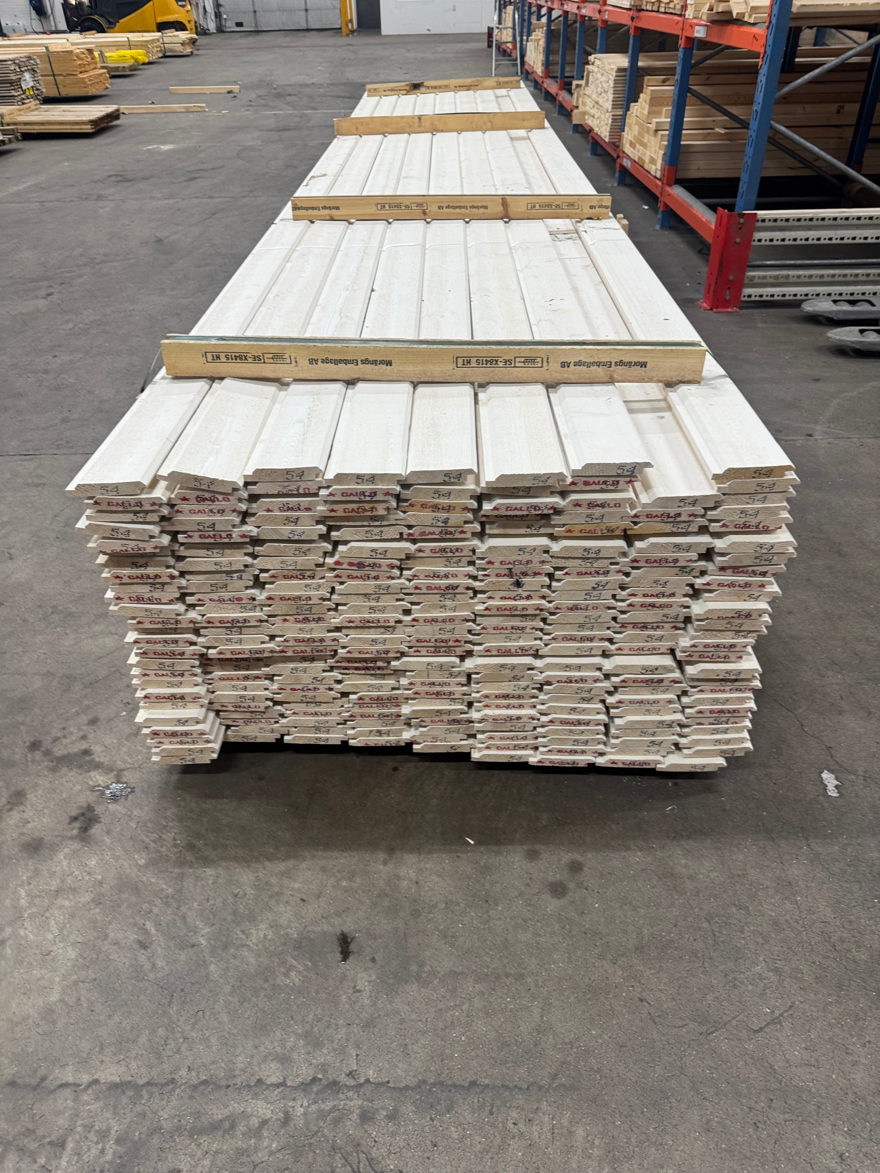 Paket Ytterpanel Dubbelfas 22x120mm – 220 st 5,40 m (Grundmålad vit)