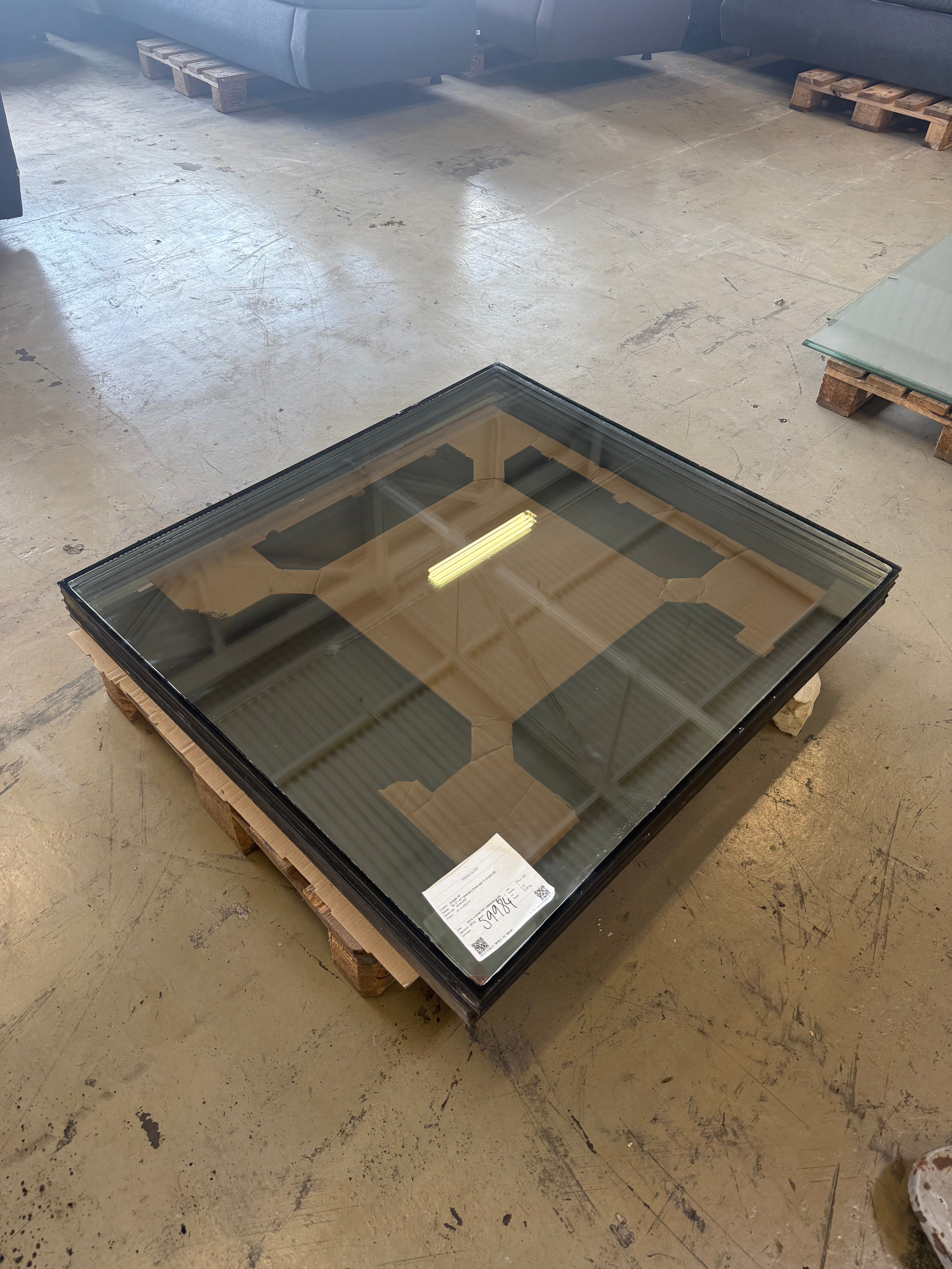 2 st Glaskassetter 103x113 cm