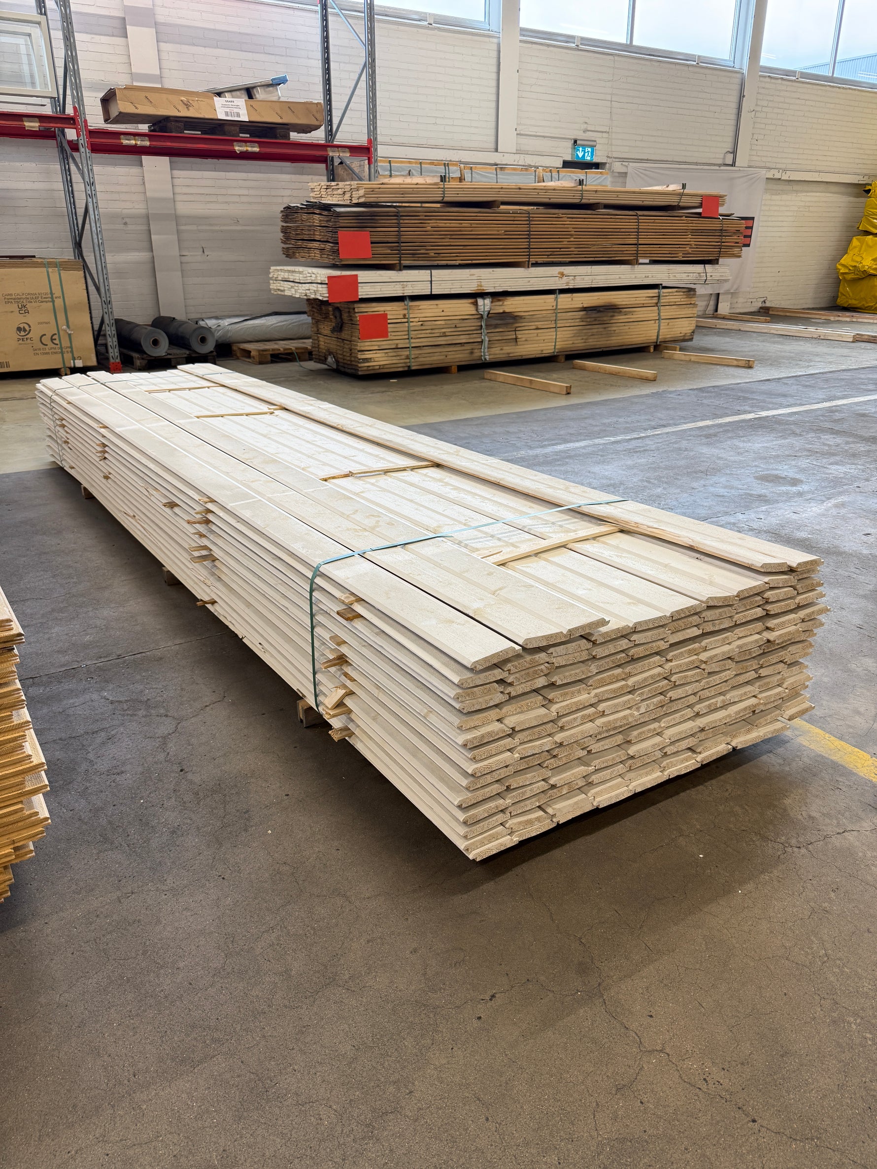 Paket Dubbelfas Halvspont 22x120mm, 135st 4,20m- Grundmålad