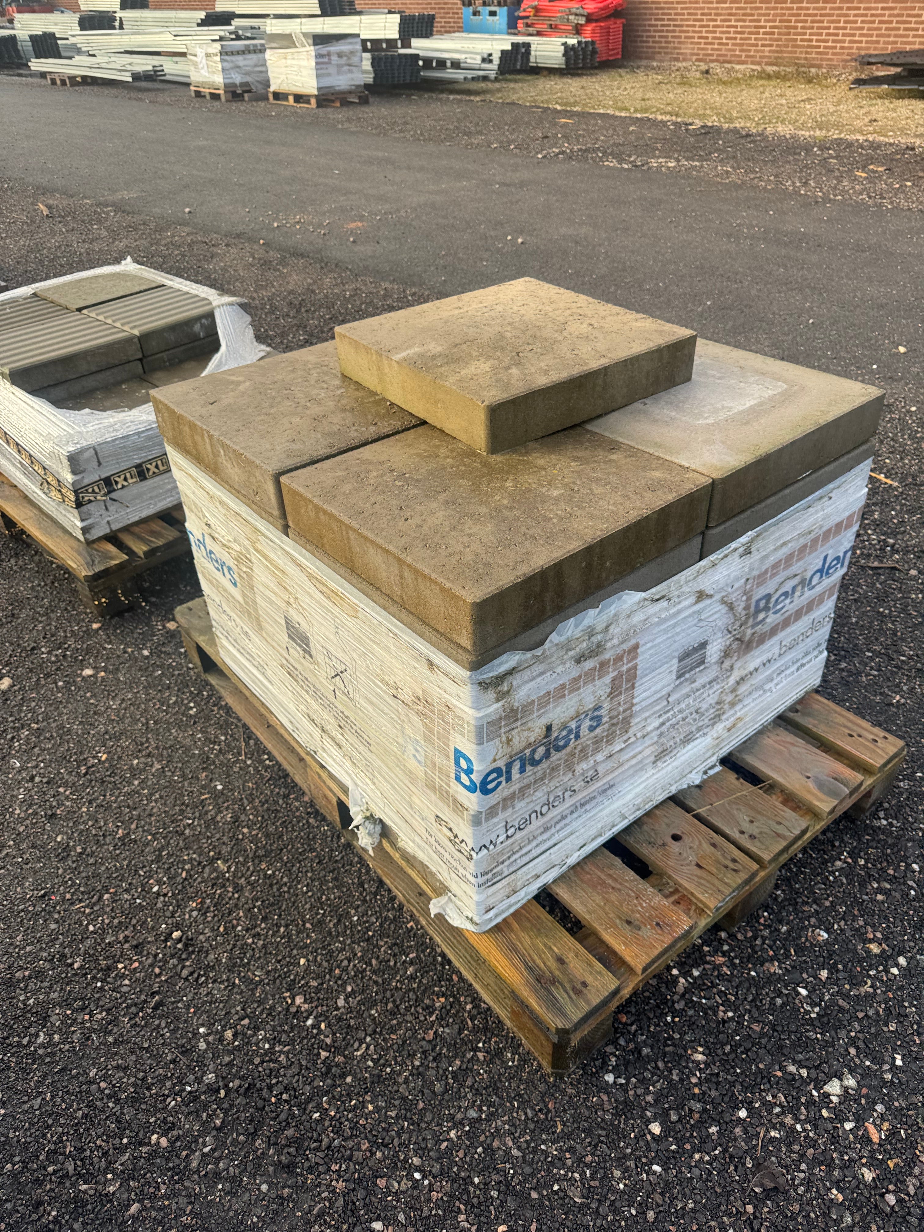 Parti Stolptopp Patina 400×400×80 mm – Grå (24 st)