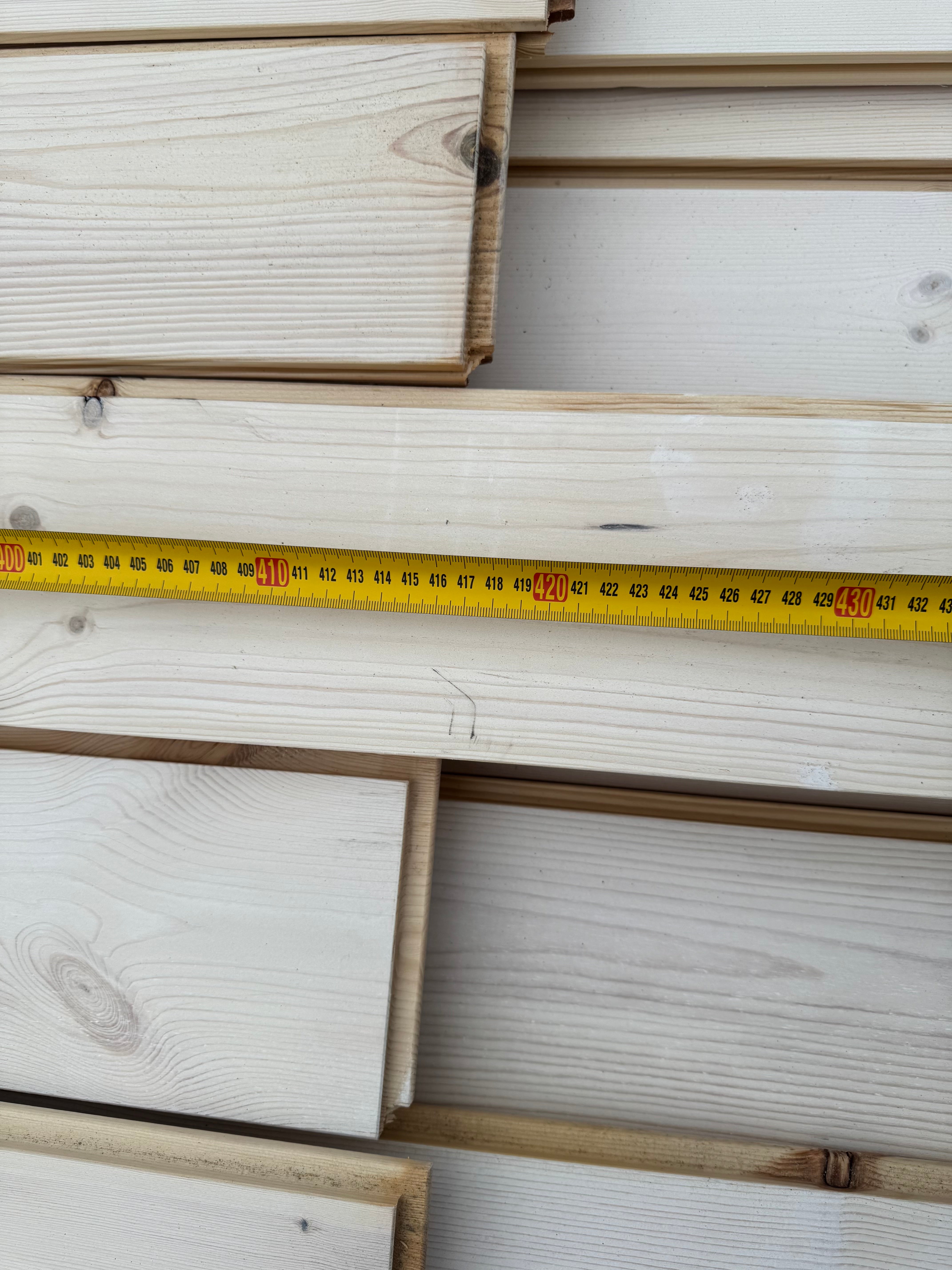 Paket Vitlaserat Golv 20,5x140 mm 56st