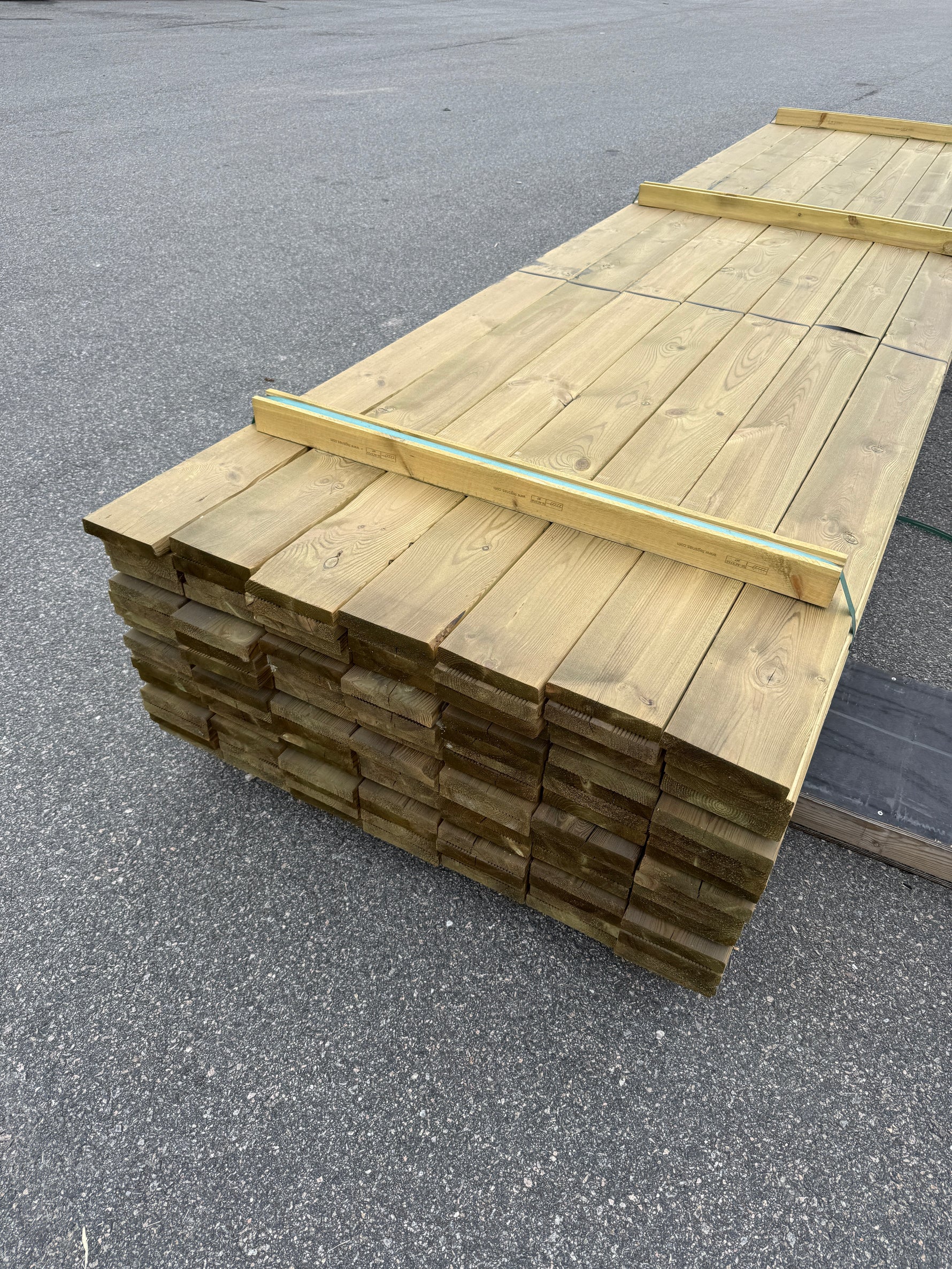 Paket Tryckimpregnerad Rillad Trall 28x145mm – 112st, 4,20m
