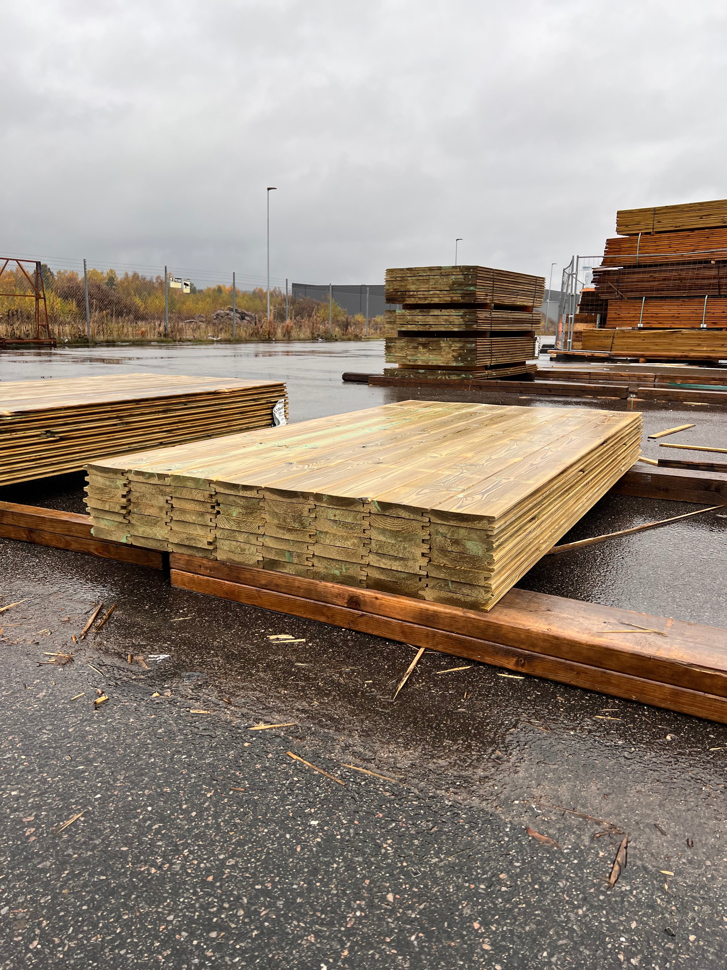 Paket Spontad Panel Hyvlad 27x145mm – 56 st 2.0m Tryckimpregnerad