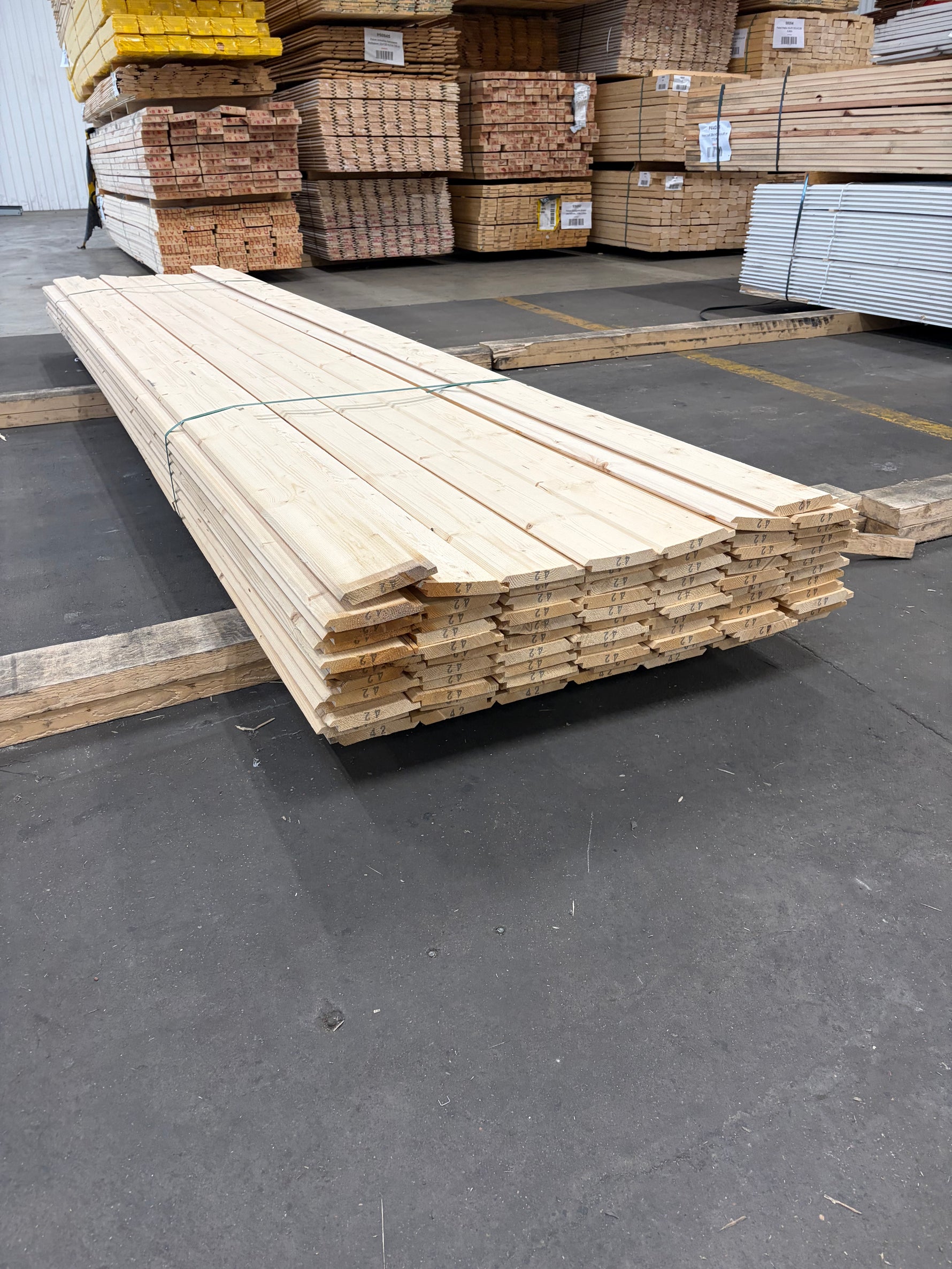 Paket Ytterpanel Dubbelfas 22x145mm, 4,2 m – 79 st- Obehandlad