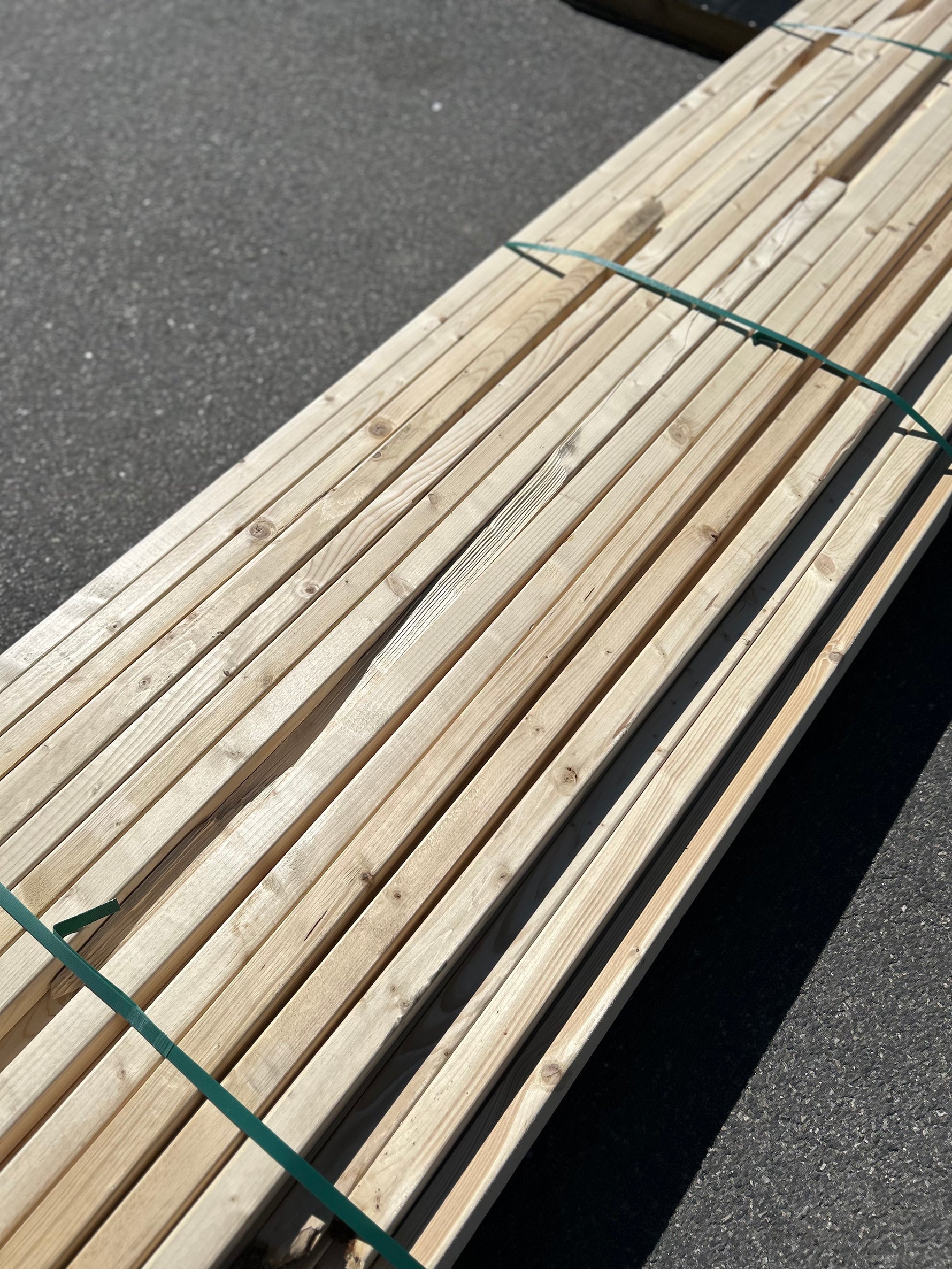 Paket Utsorterade Reglar 45x45 mm – 53 st (1,80–4,80 m, Gran)