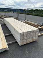 Paket Finsågade Brädor 22x170mm 4,50m 150st Grundmålade