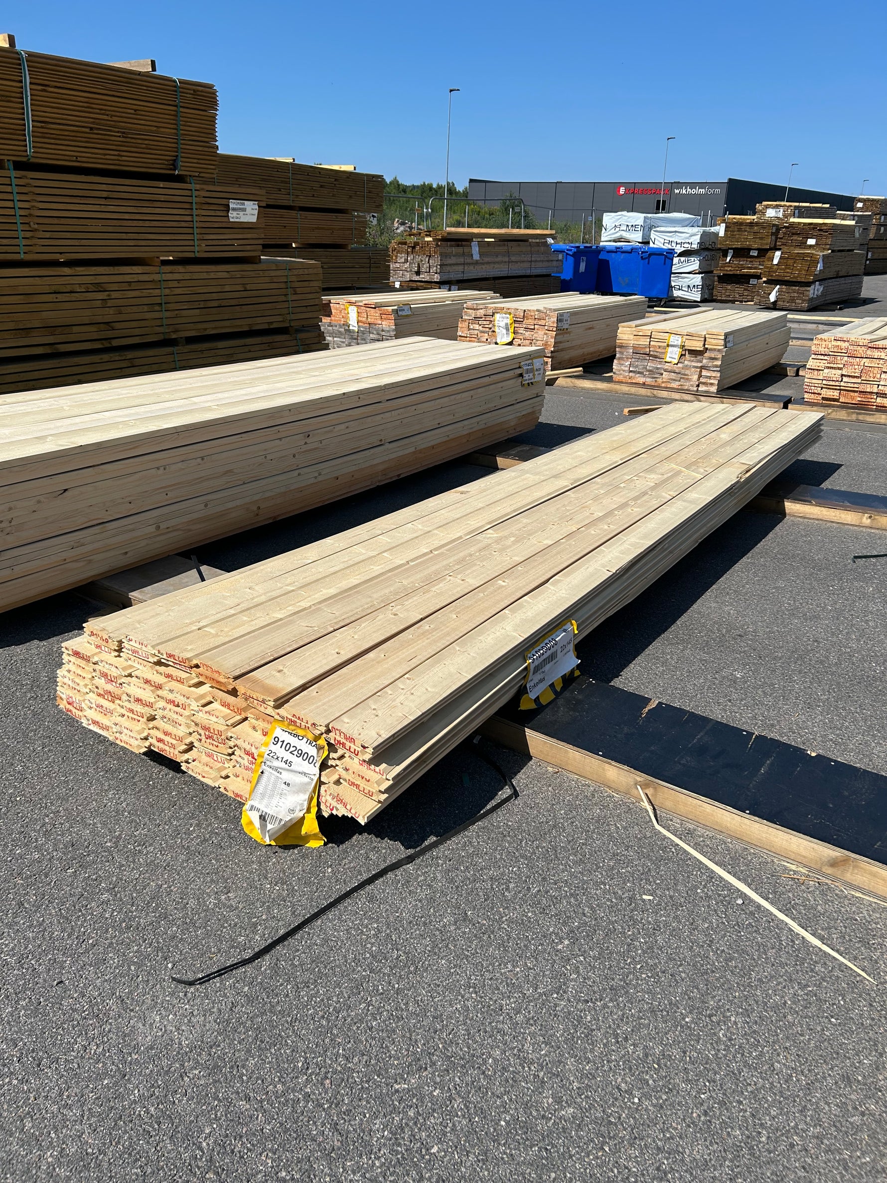 Paket Enkelfasspont 22x145mm 4.80m 85st- Obehandlad