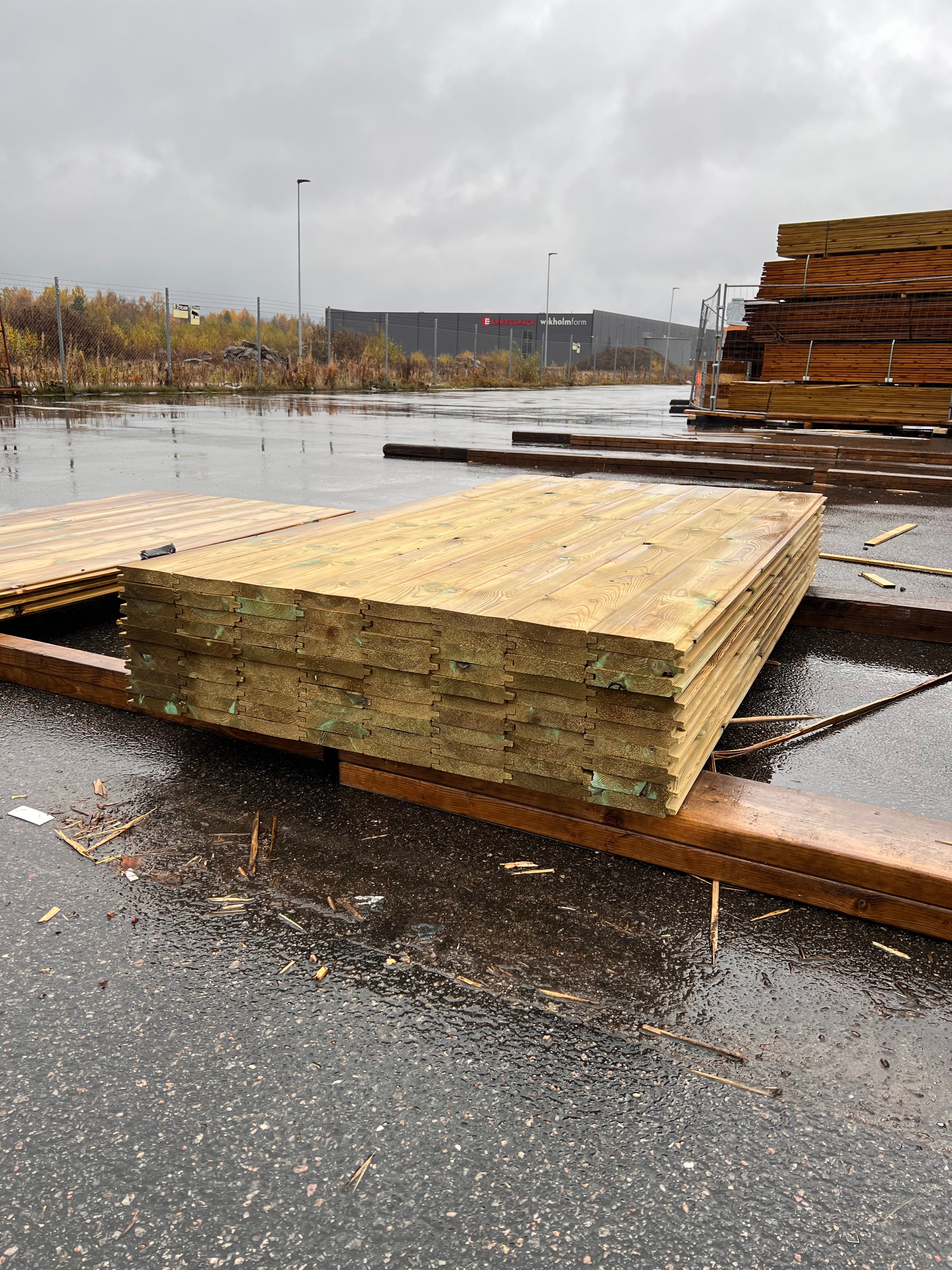 Paket Spontad Panel Hyvlad 27x145mm – 80 st 2.0m Tryckimpregnerad