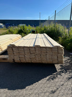 Paket Ytterpanel Dubbelfas Fals 22x120mm 3.60m 153st obh Väderbitet