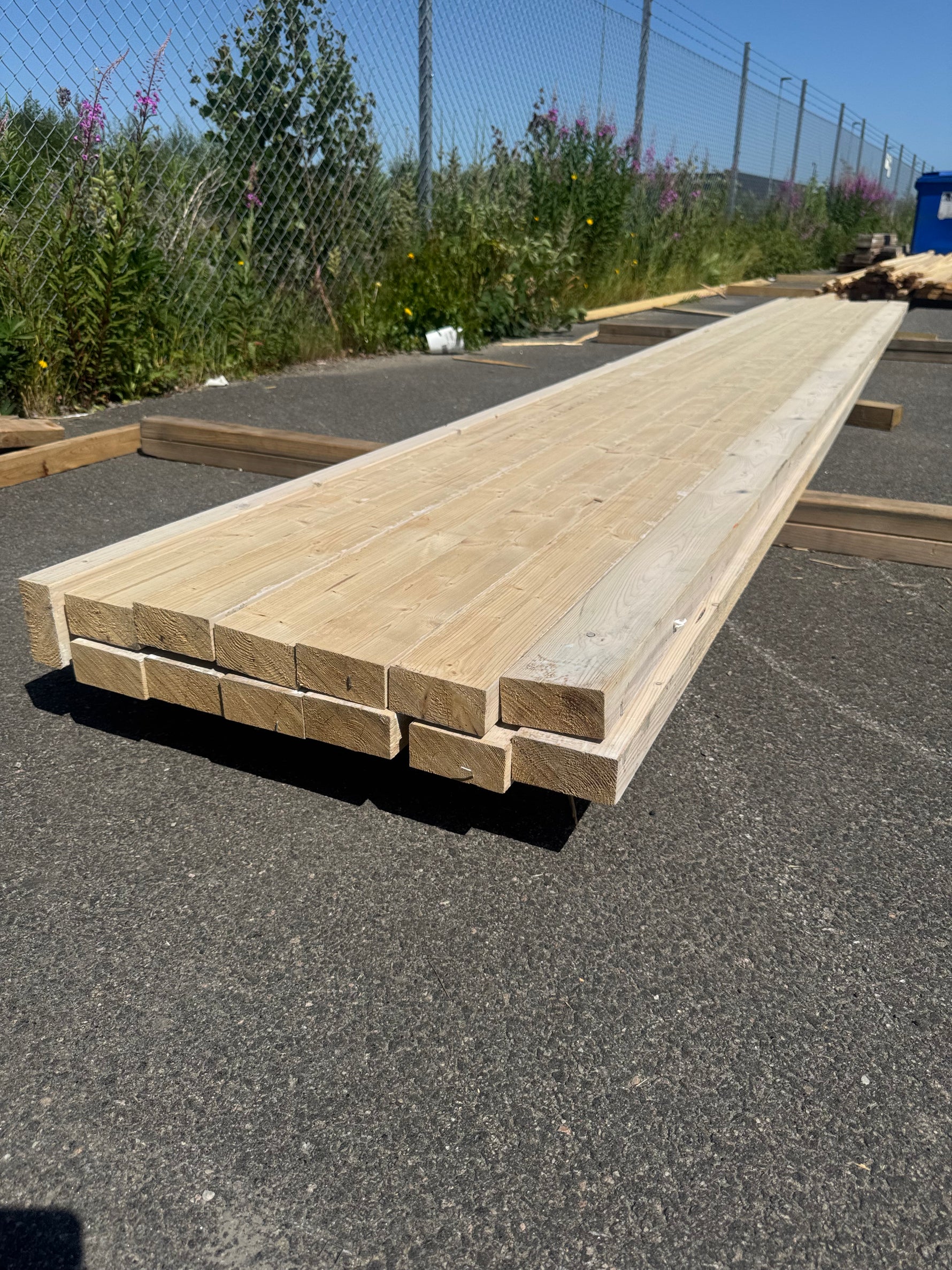 Paket Hyvlat Virke 45x95 mm, 13 st 4,80 m Vitlaserat