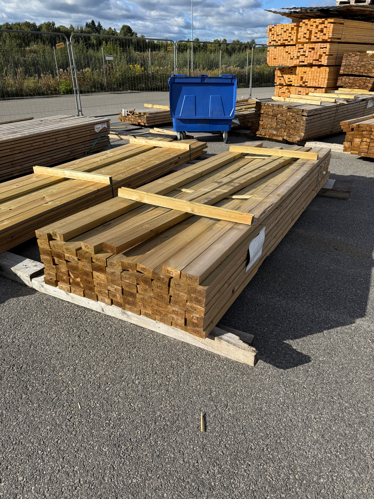 Paket Tryckimpregnerade Reglar 45x95mm 3,30m NTR-AB, C24 72st