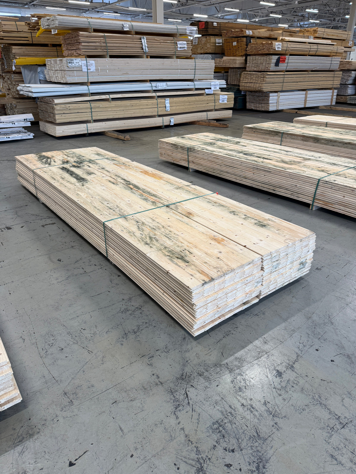Paket Råspontluckor 20x540x3600mm 30st (Mögelskadade)
