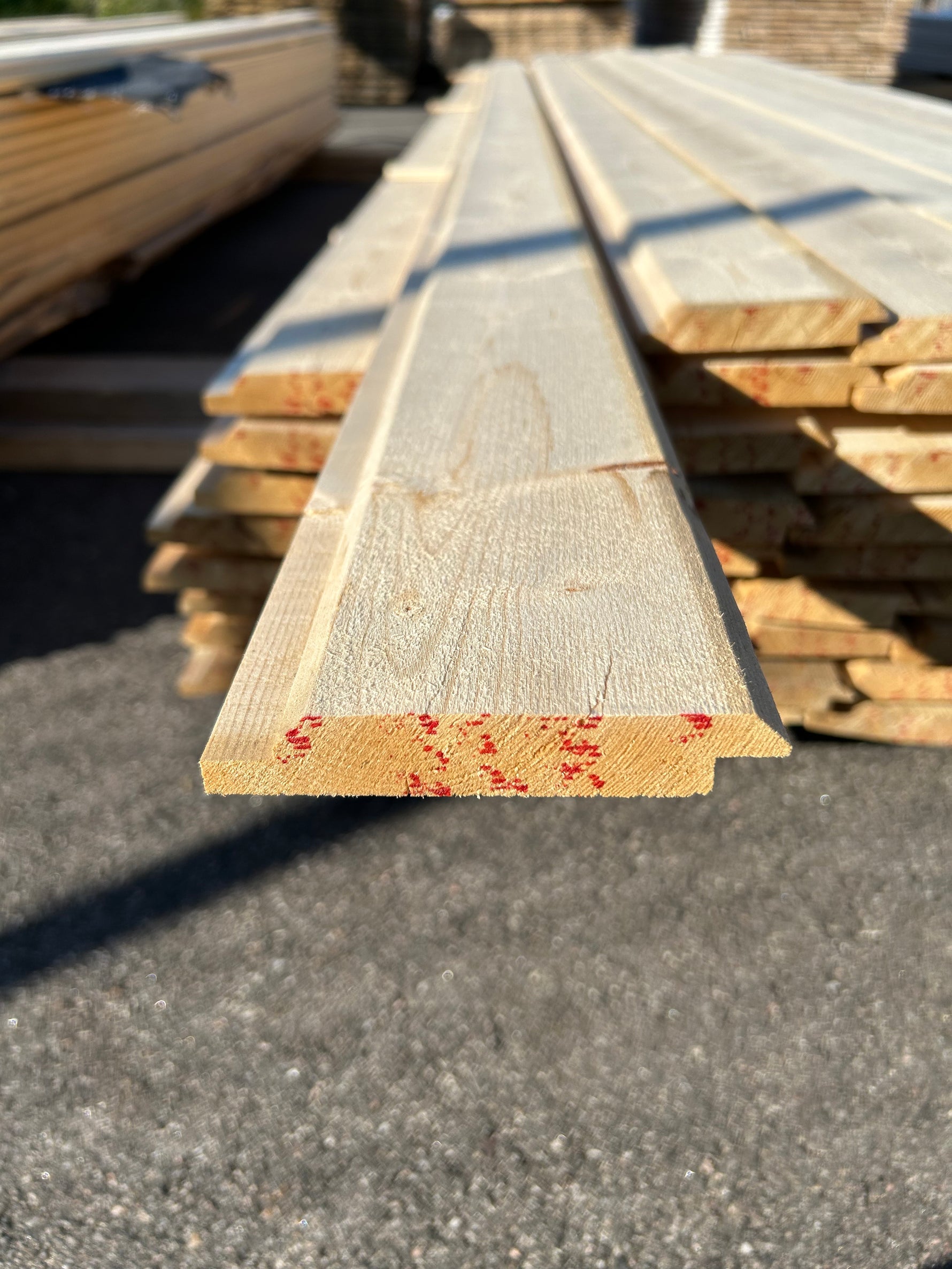 Paket Ytterpanel Dubbelfas Fals 22x120mm, 80st 3.60m- Väderbitet