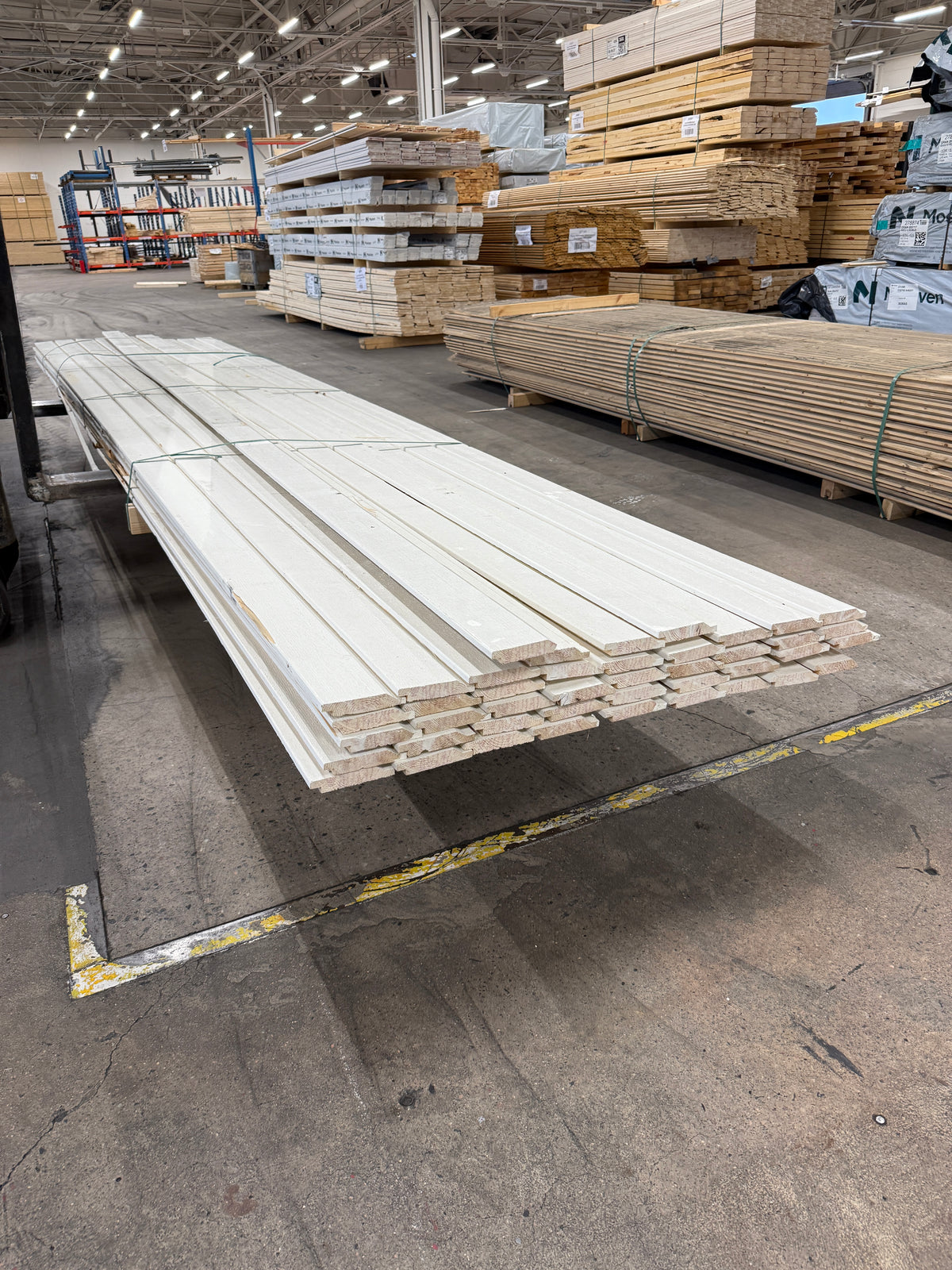 Paket Ytterpanel Enkelfasspont 22×120 mm – 4,80 m – 43st Grundmålad