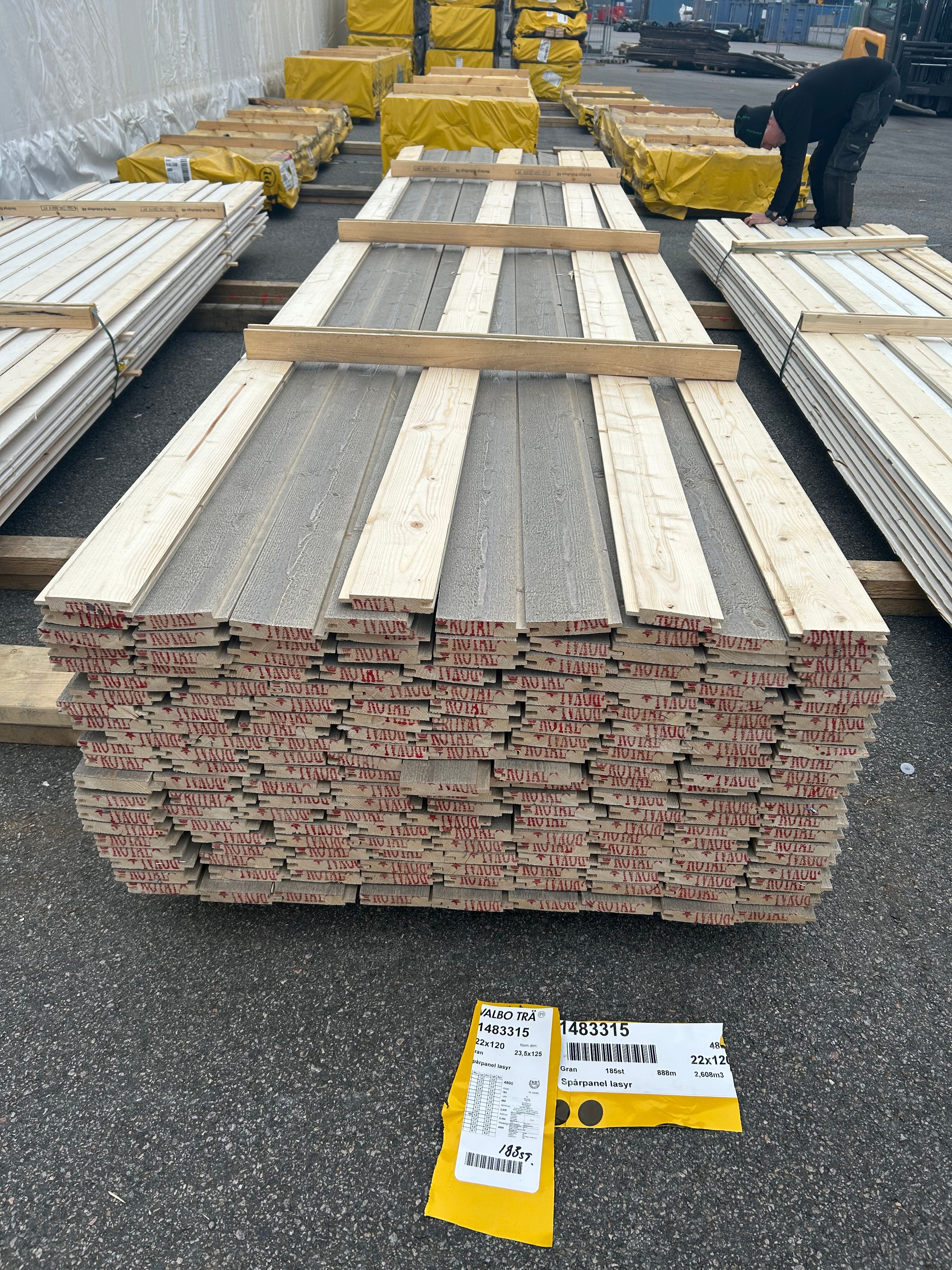 Paket Spårpanel 22x120 mm – 183 st (4,80 m)