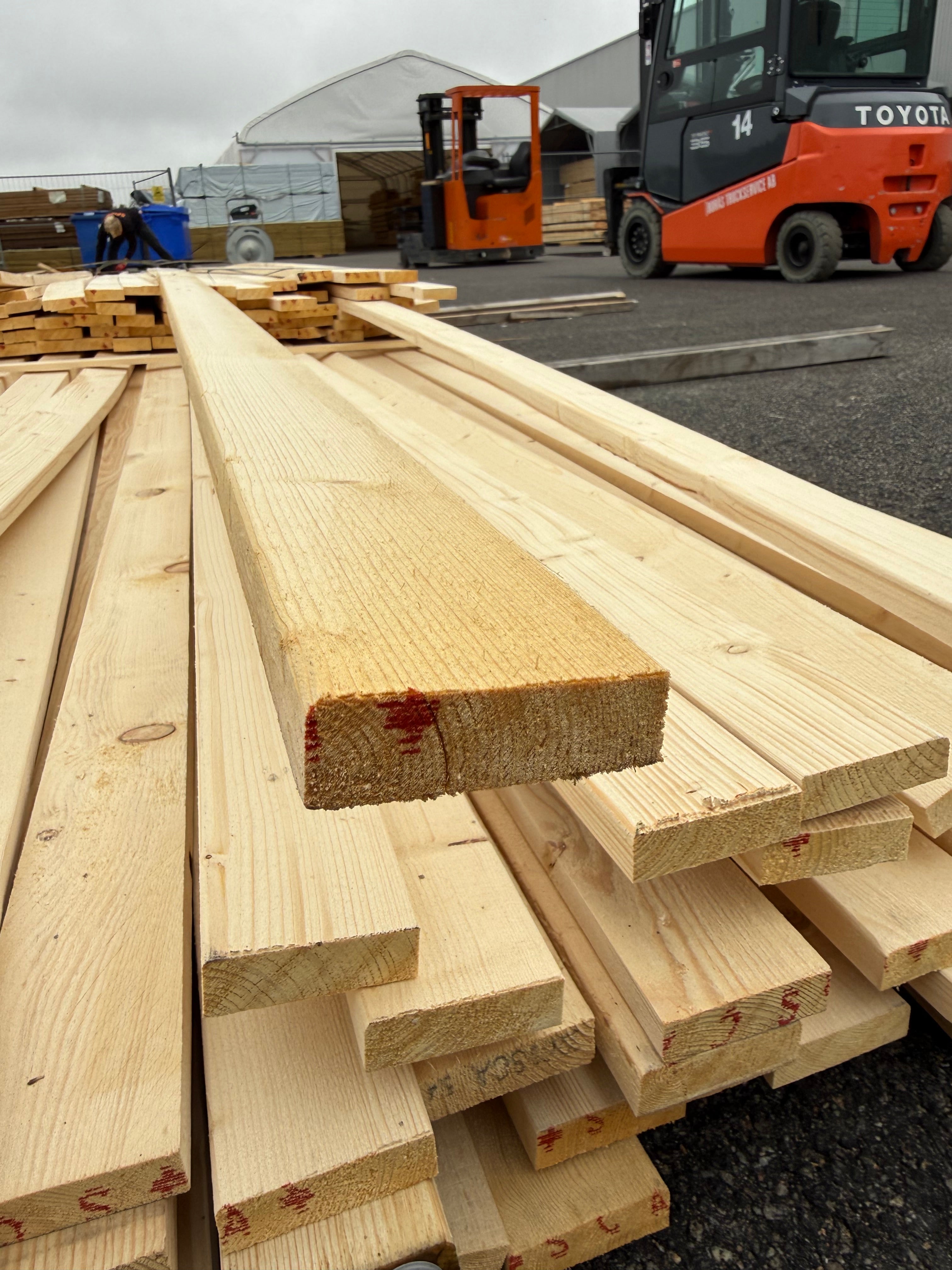 Paket Läkt 22x70 131st 3,6-5,4m (B-Sortering)