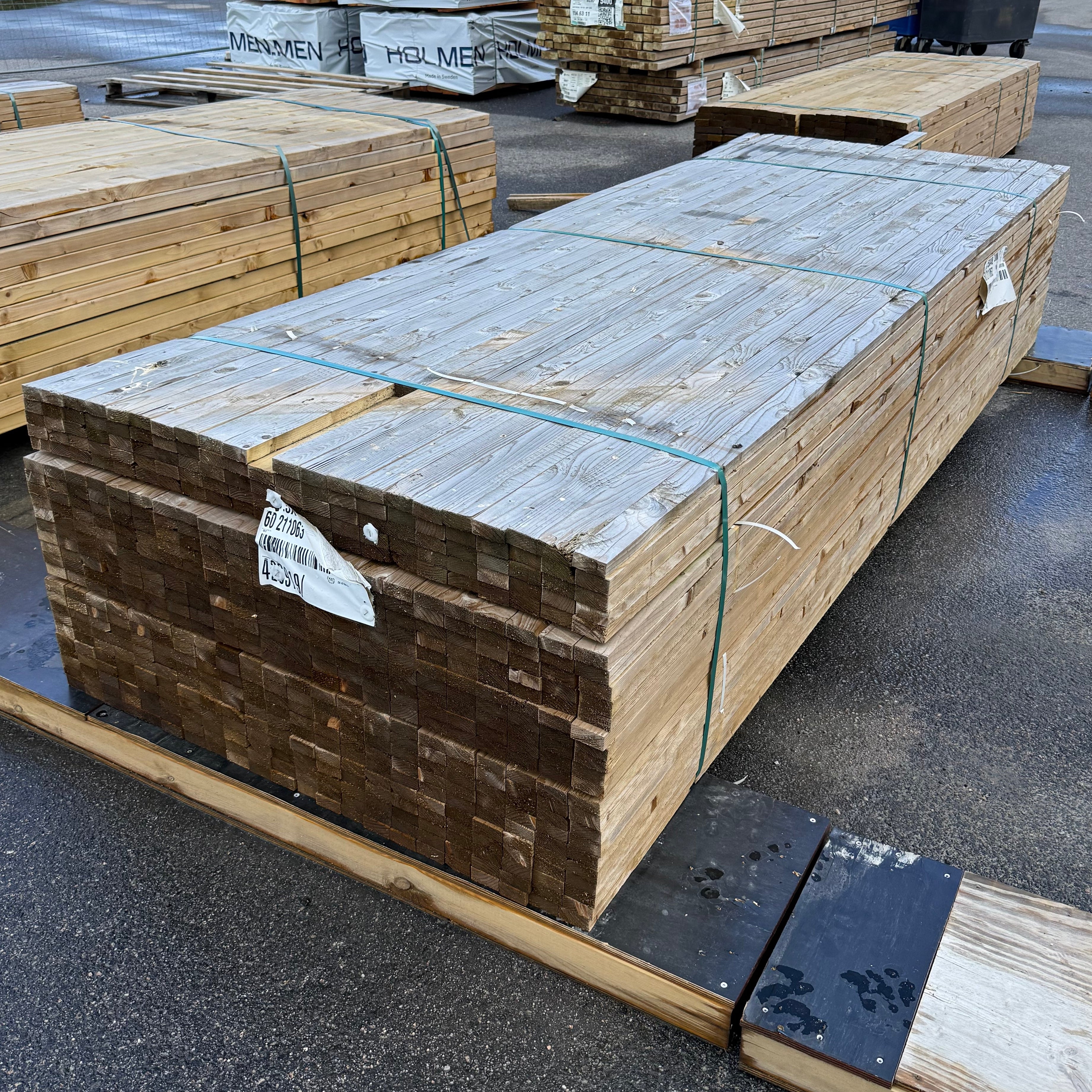 Paket Tryckimpregnerad Läkt 21,5x48mm, 550st 3,00m