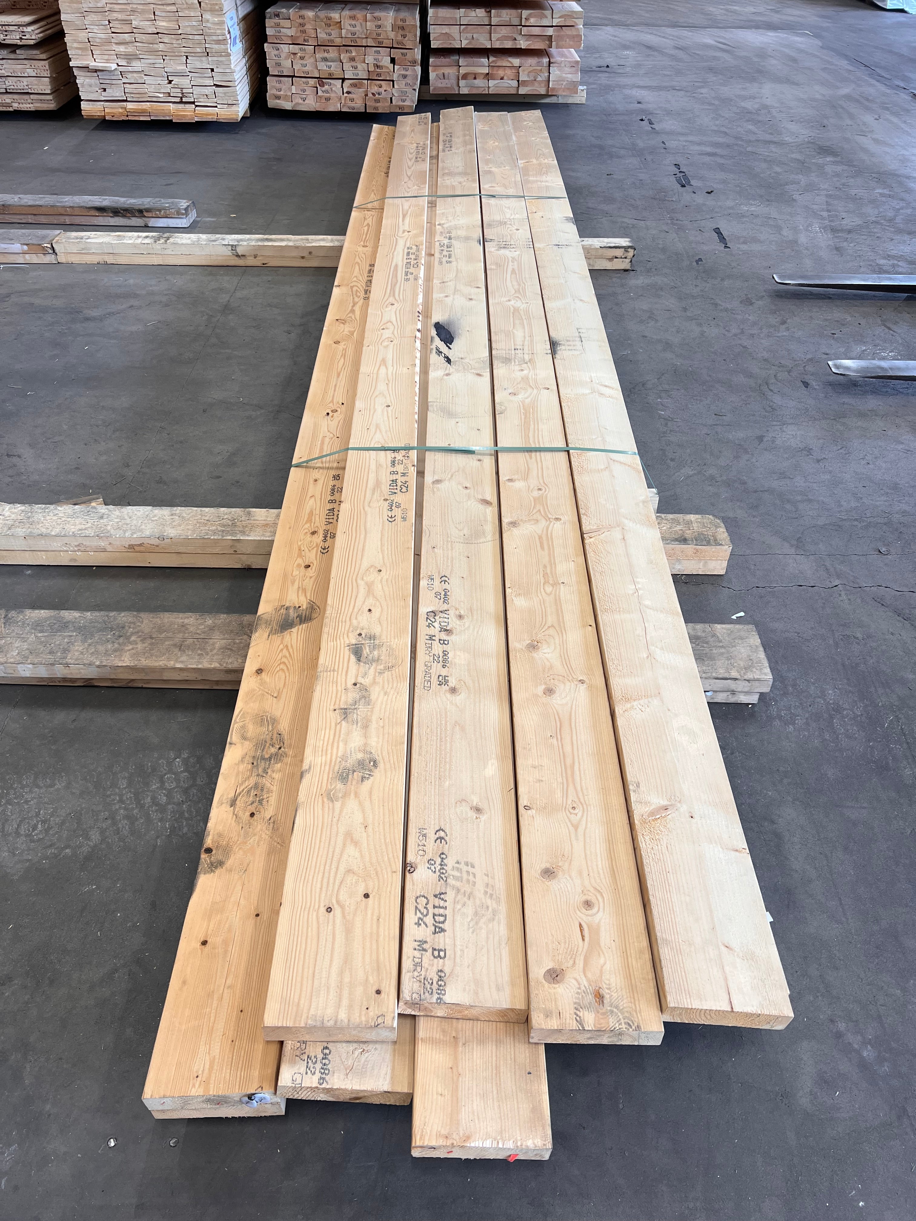 Paket Reglar 45x195mm C24 – 14 st (5,40 m, Gran)