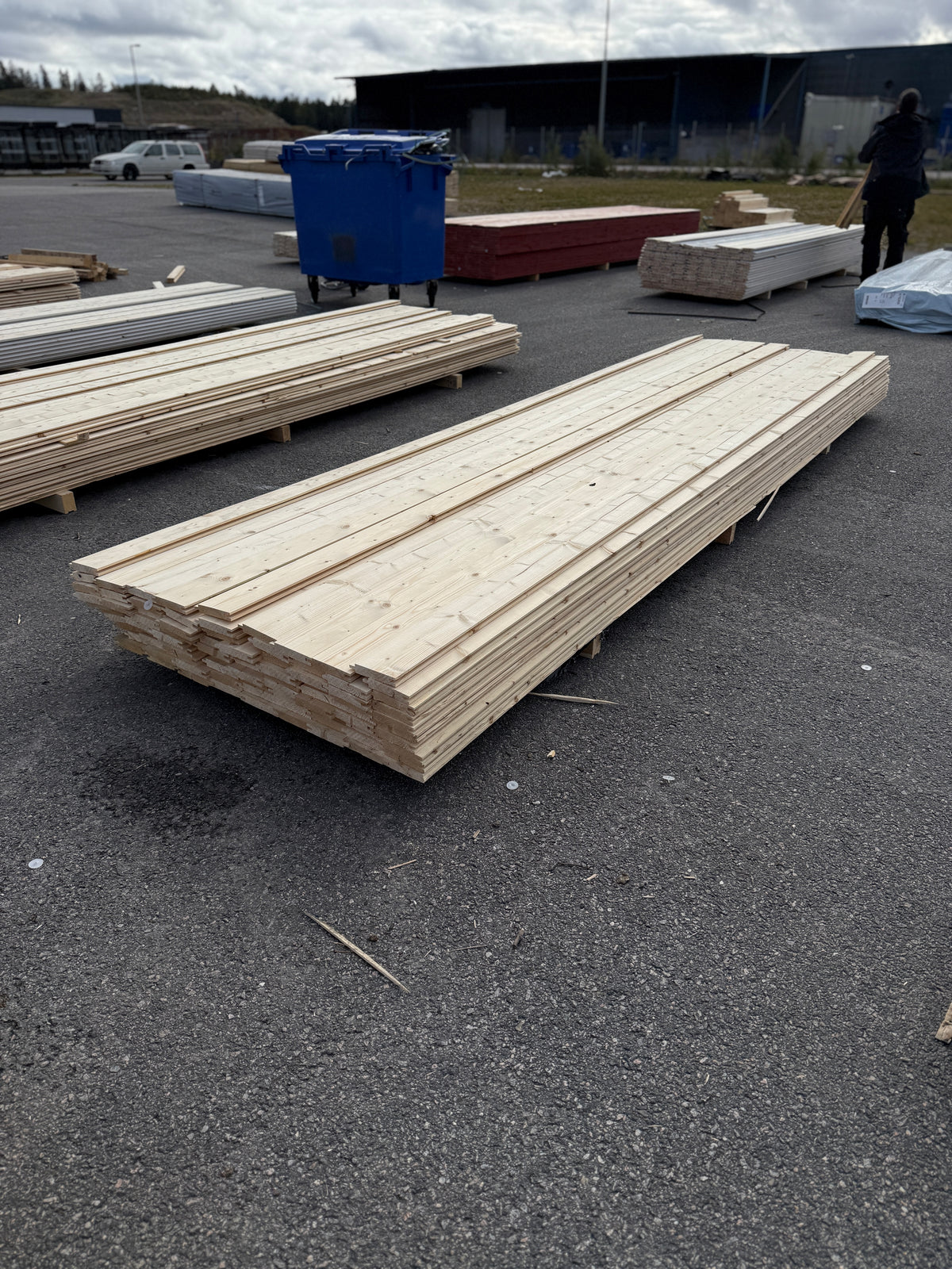 Paket Spontpanel 22x120mm, 84st 3,90m Obehandlad