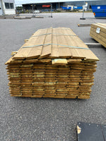 Paket Tryckimpregnerad Ytterpanel Enkelfas Halvspont 22x145mm – 118st