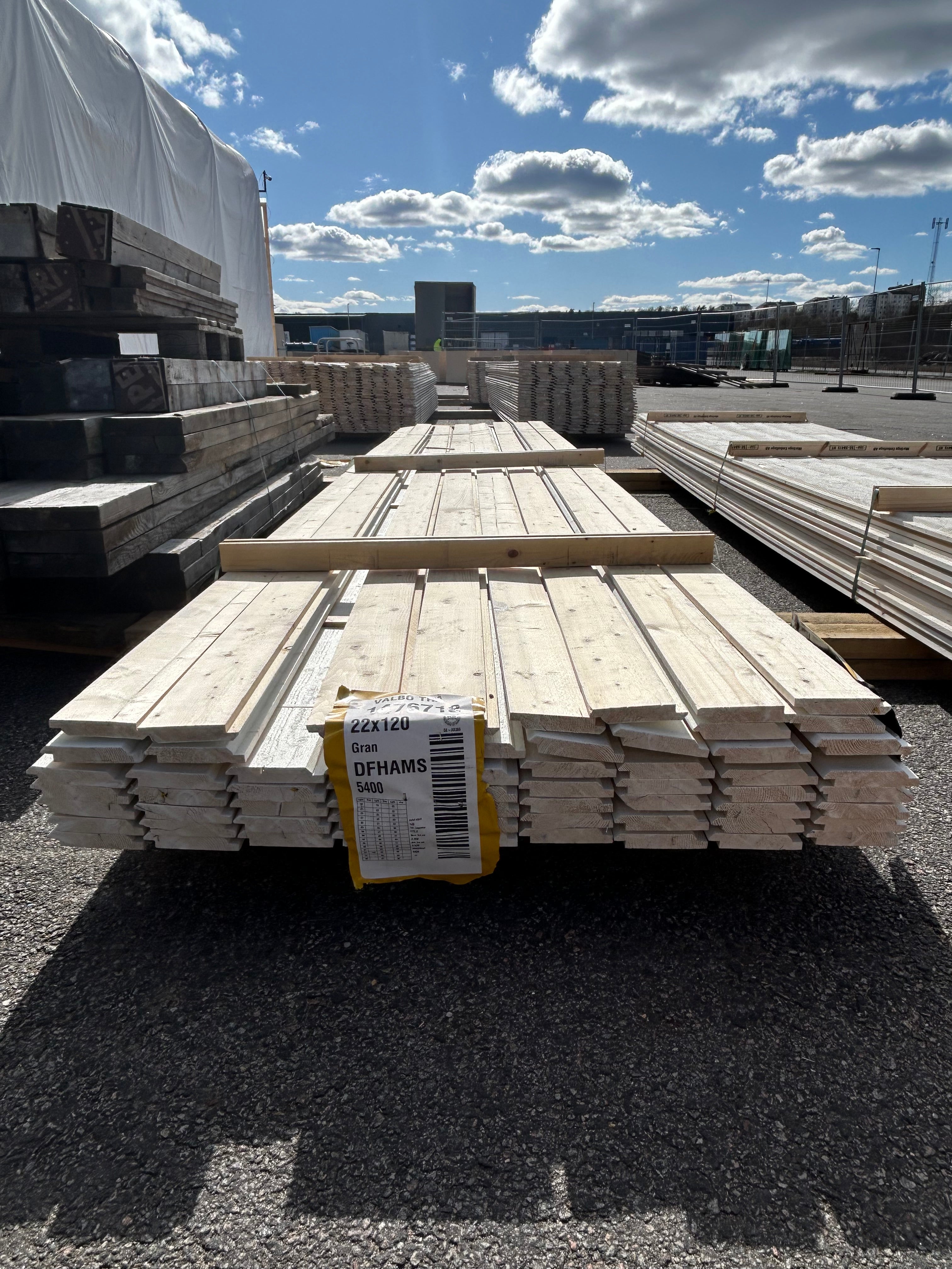 Paket Dubbelfas Halvspont 22x120 5.40m 63st