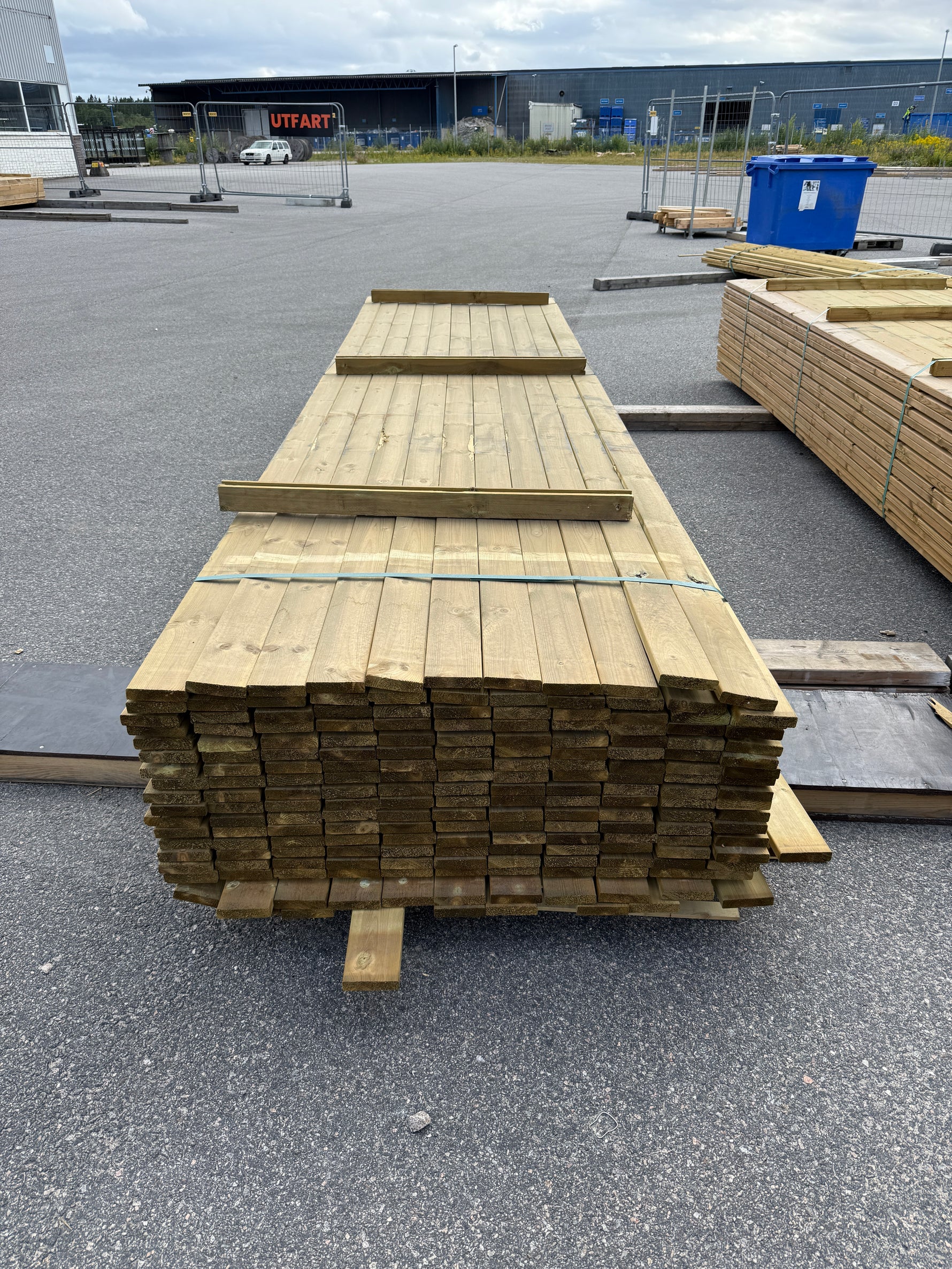 Paket Tryckimpregnerad Trall 22×95 mm, 198st 4,20 m