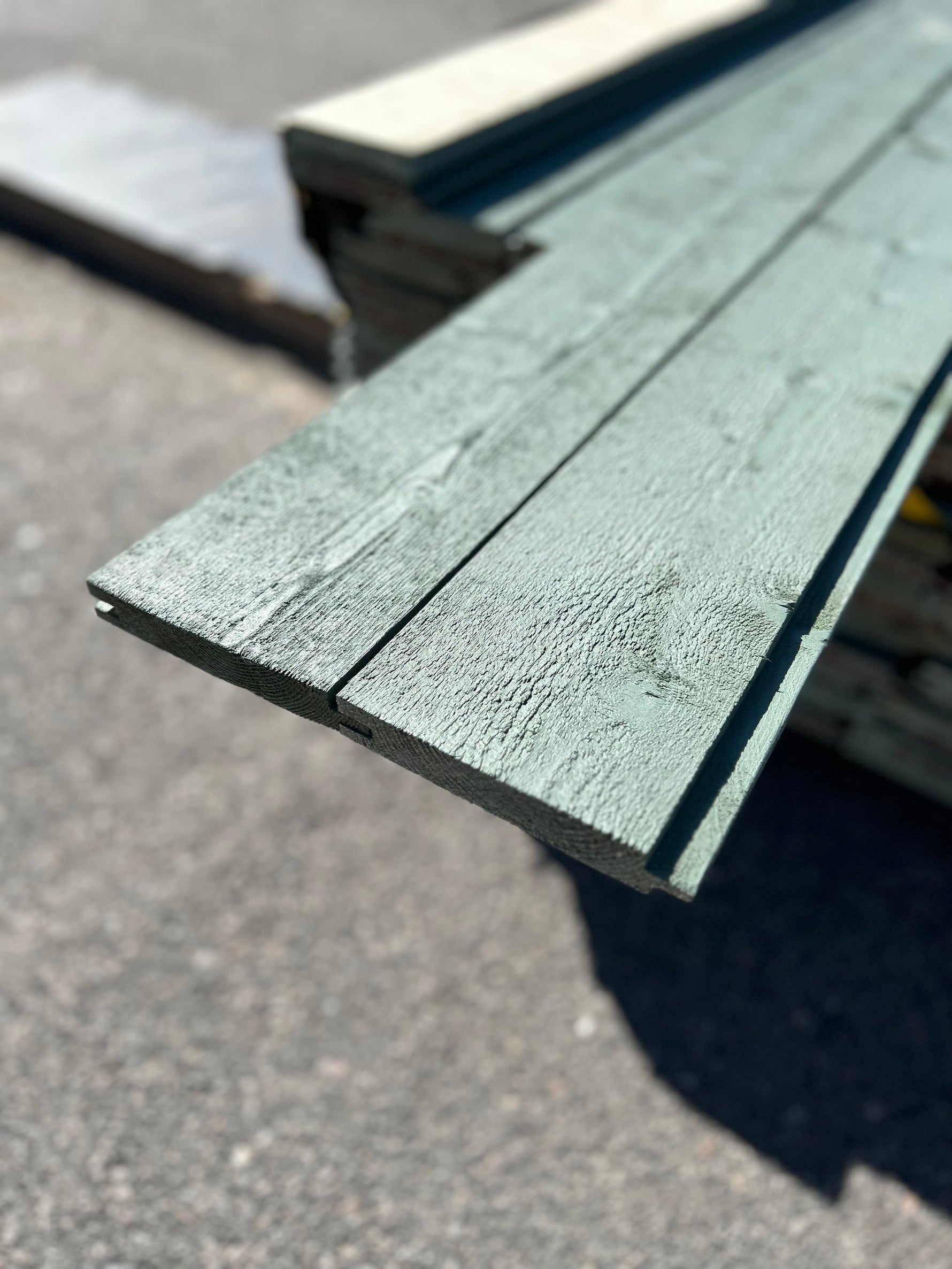 Paket Spontad Spårpanel 22x145mm 4,20m 121st Gran- Mellanstruken