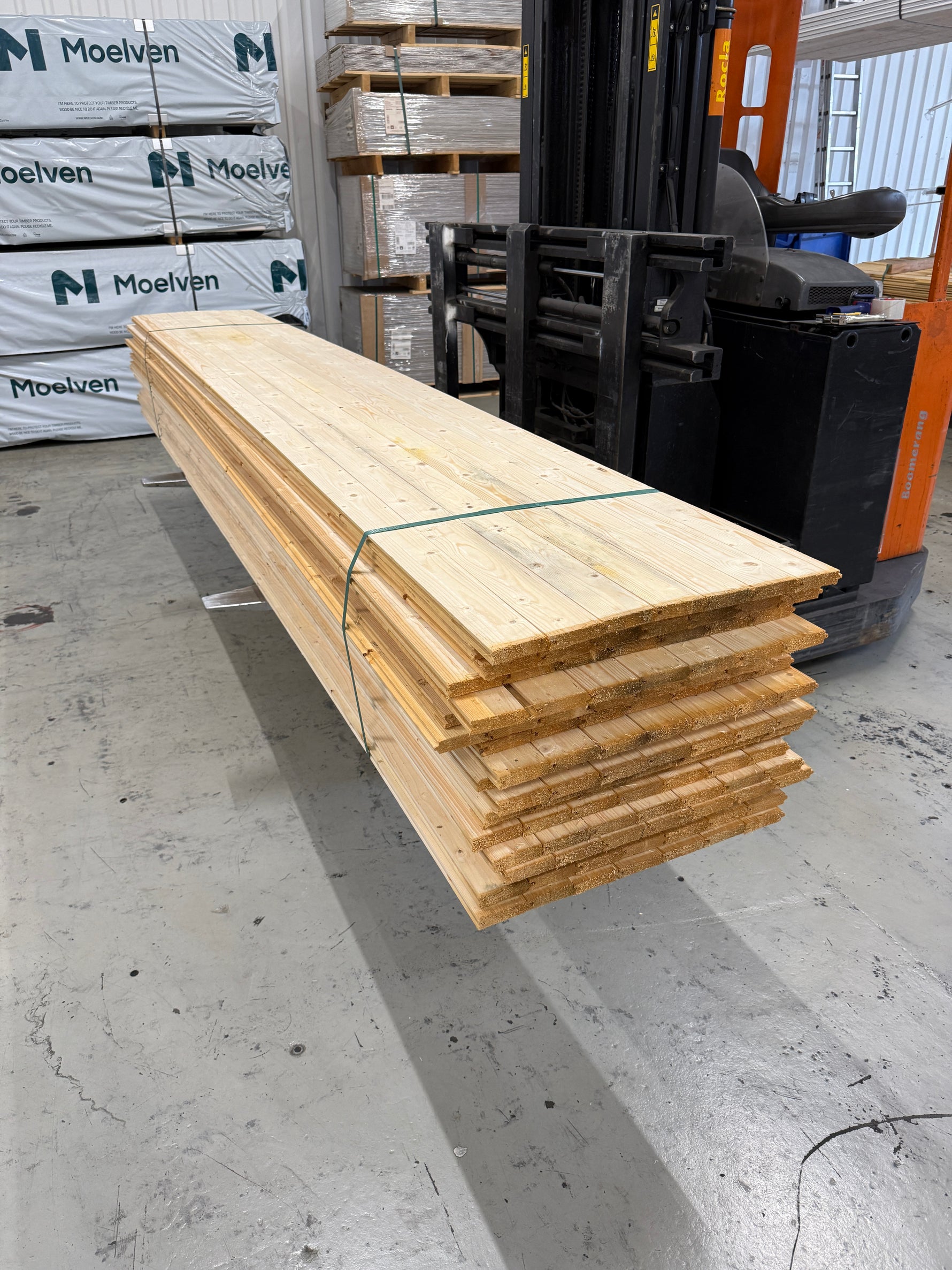 Parti Råspontluckor 20x540x3600mm 20st (Fuktskadad)