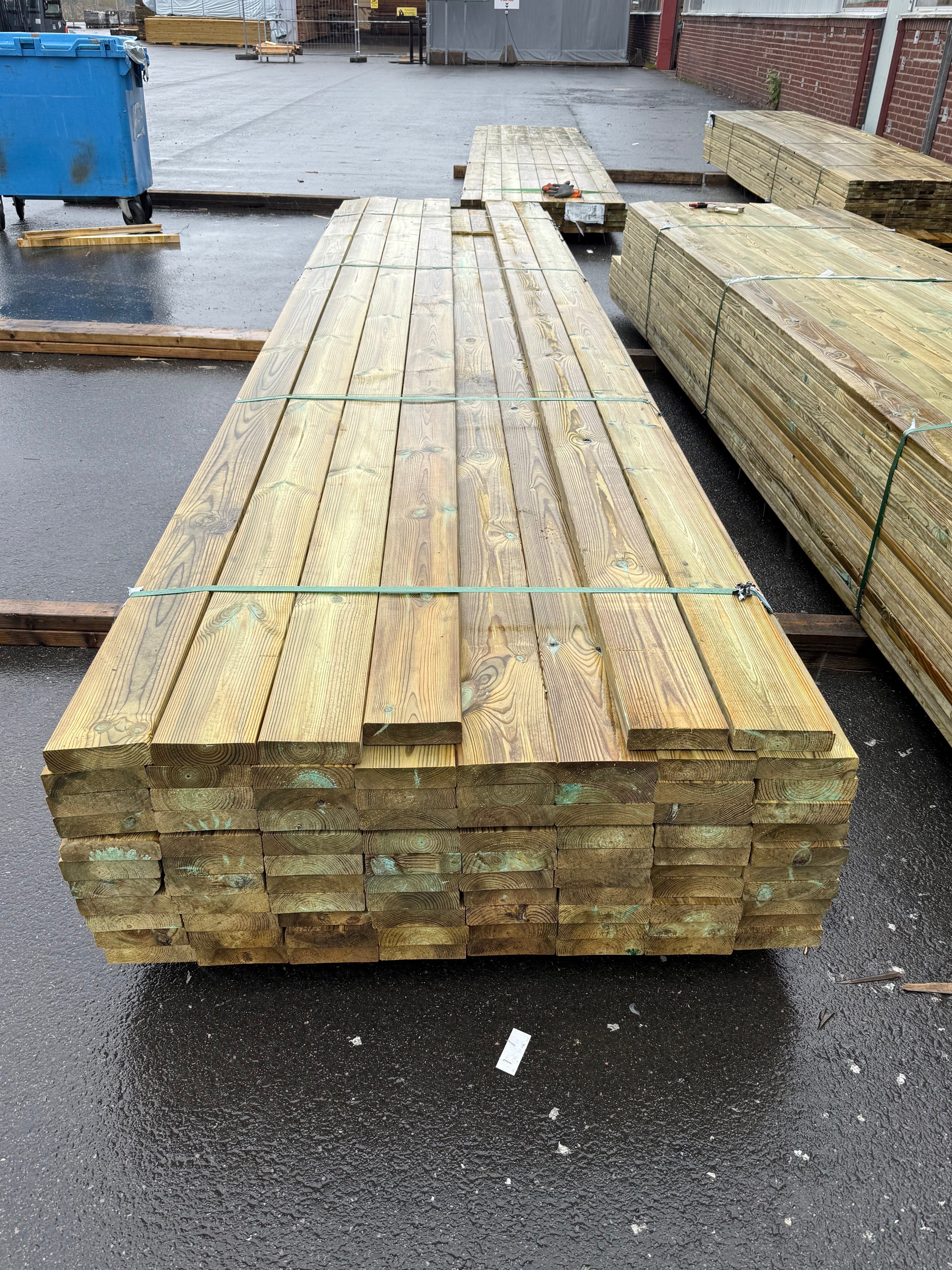 Paket Reglar 38x140mm – 85 st (4,80 m, Tryckimpregnerad Furu)