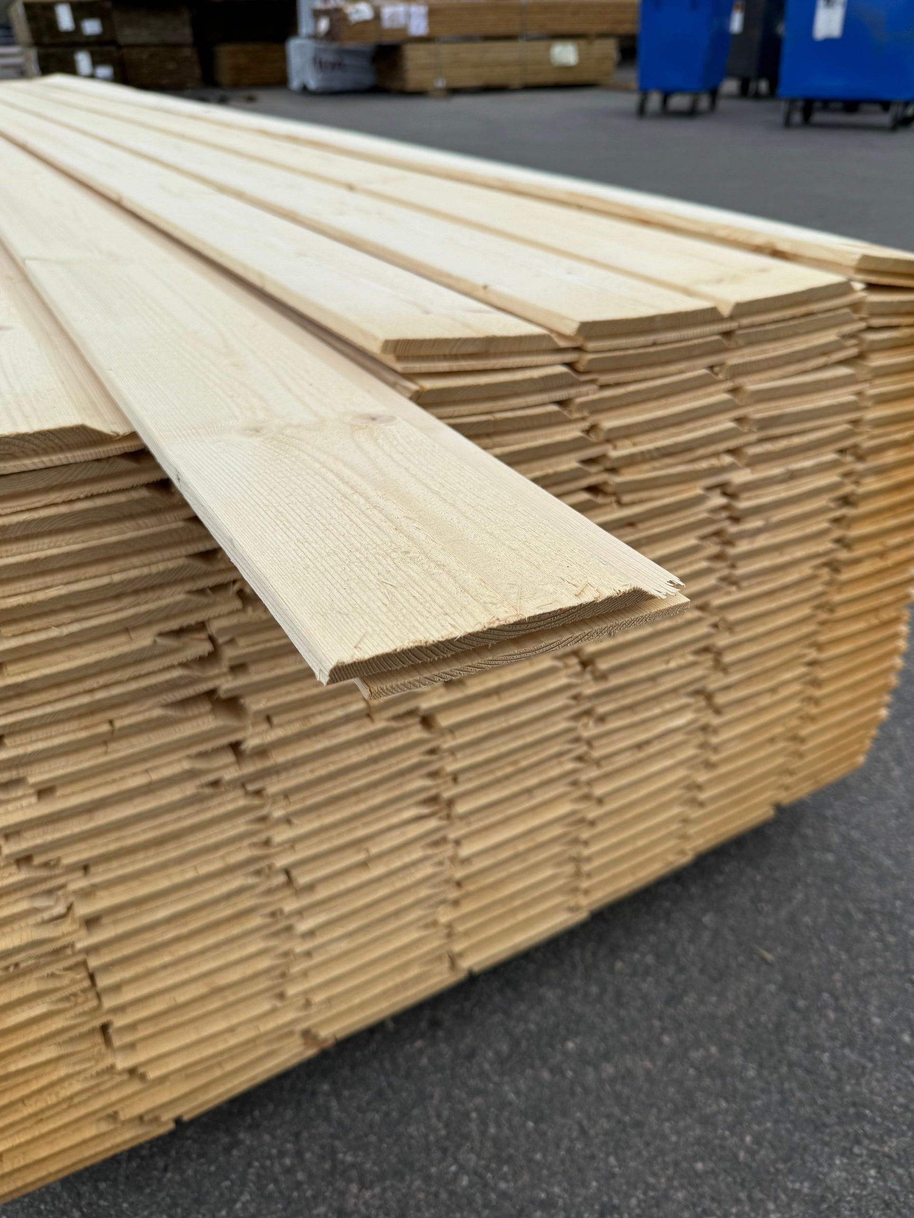 Paket Ytterpanel Enkelfas Fals 22x145mm 4.20m- 175st (Obehandlade)