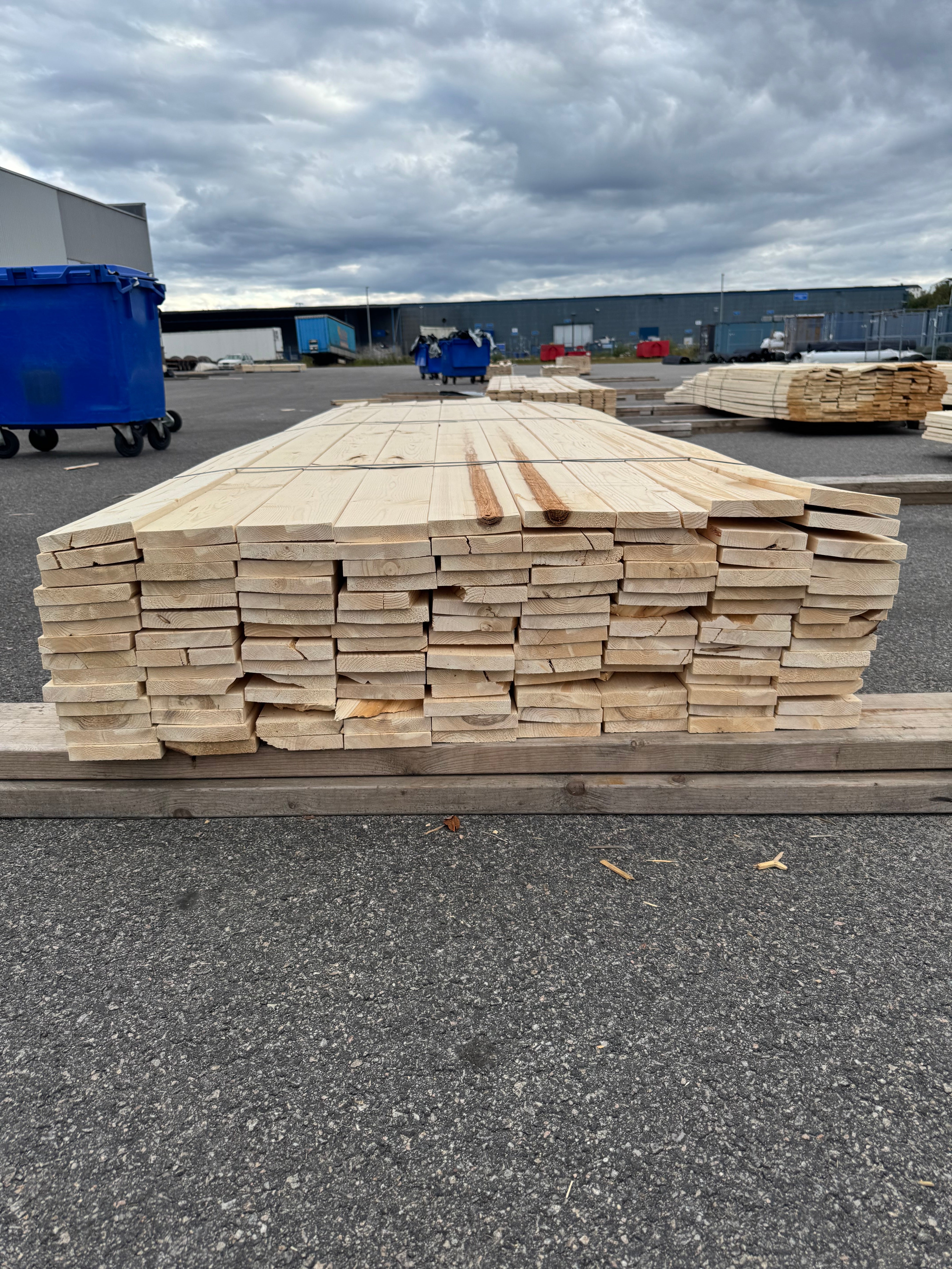 Paket Finsågad Panel 22x120mm 126st 3.0–3.60m – Andra sortering